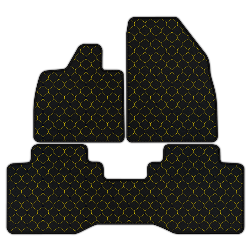 Customizable Leather Floor Mats with Hex Pattern for Lotus Eletre (2022-2025)