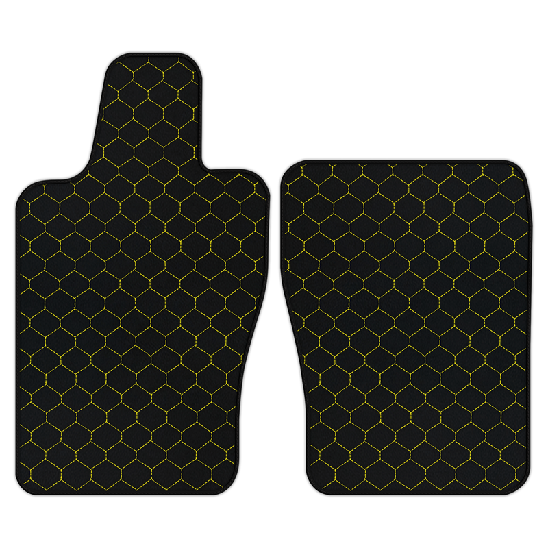 Customizable Leather Floor Mats with Hex Pattern for Aston Martin Vantage (2019-2025)