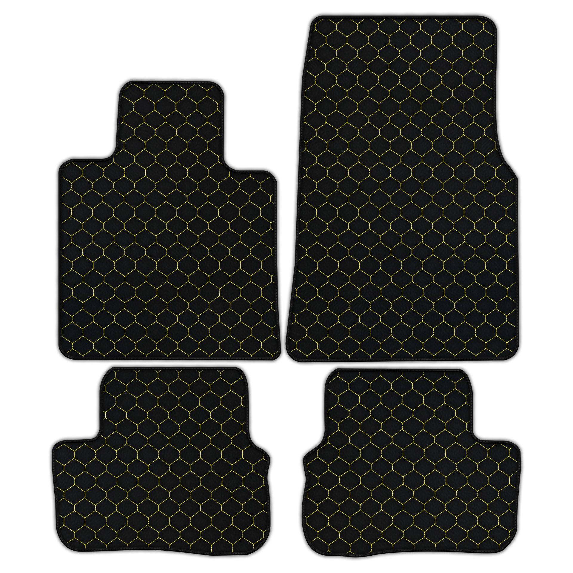 Customizable Leather Floor Mats with Hex Pattern for Rolls Royce Spectre (2023-2024)