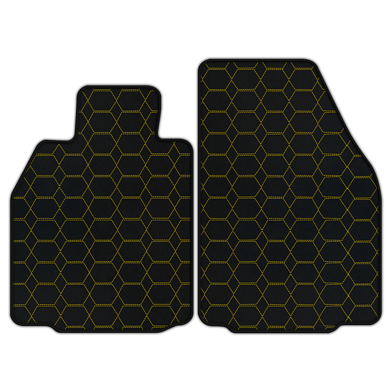 Customizable Leather Floor Mats with Hexagon Hex Pattern for Porsche 911 GT3 RS (997) 2006–2011