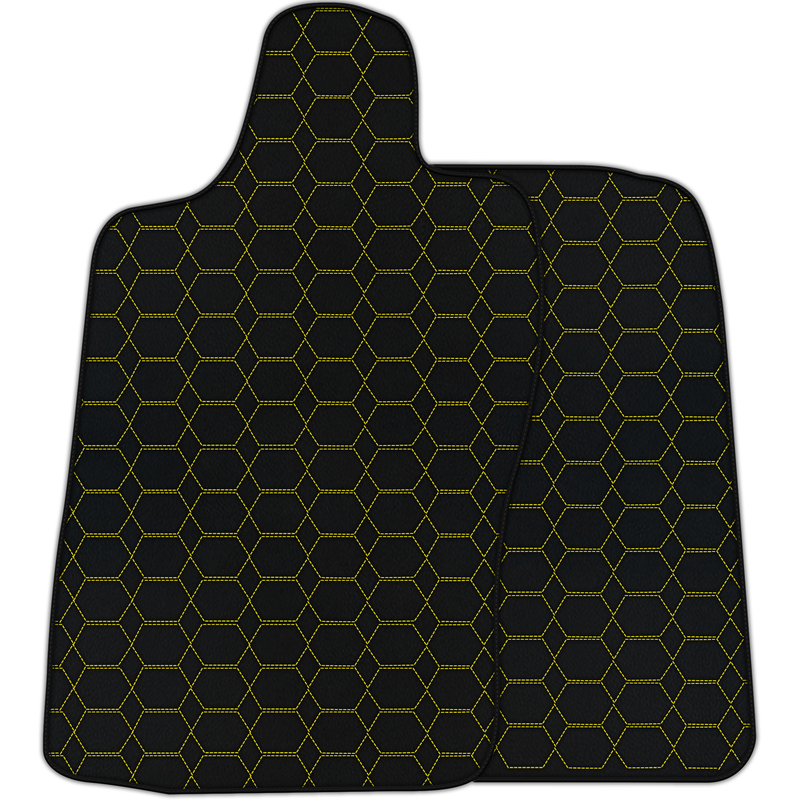Customizable Leather Floor Mats with Hexagon Hex Pattern for Aston Martin DB11 (2016–2023)