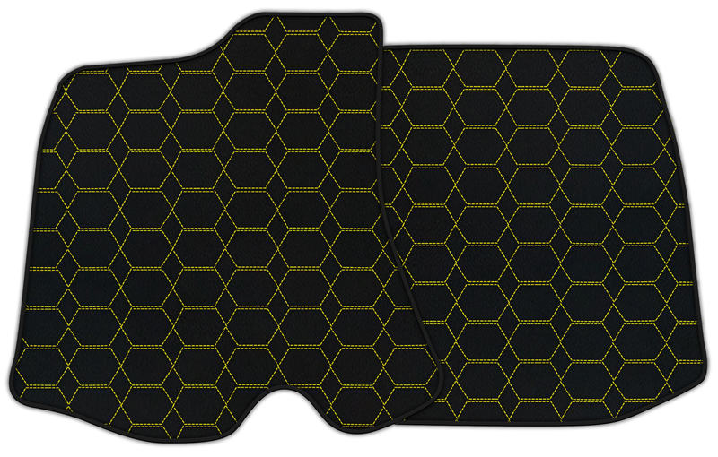 Customizable Leather Floor Mats with Hexagon Hex Pattern for Ferrari Portofino (2018–2023)