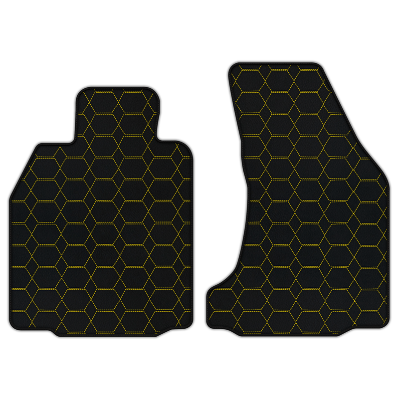 Customizable Leather Floor Mats with Hexagon Hex Pattern for Porsche 987 Boxster (2005-2012)