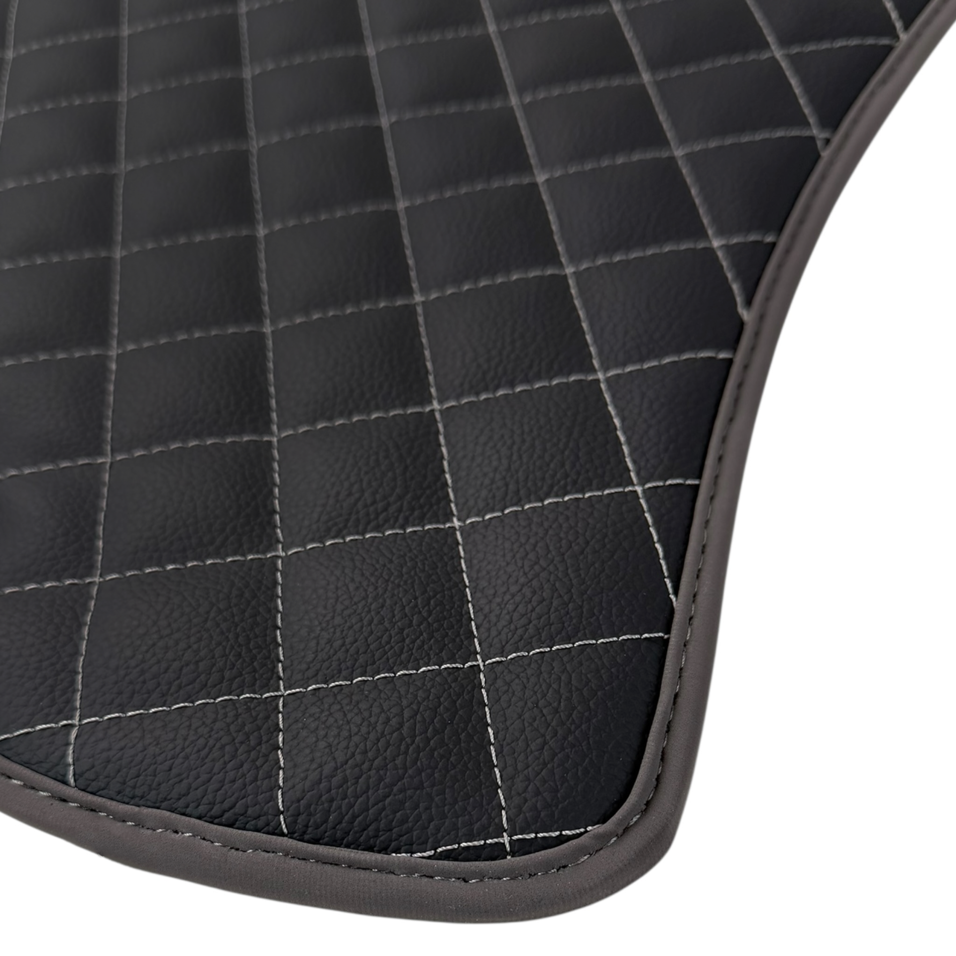 Premium Black Leather Floor Mats for Ferrari Portofino 2018-2023