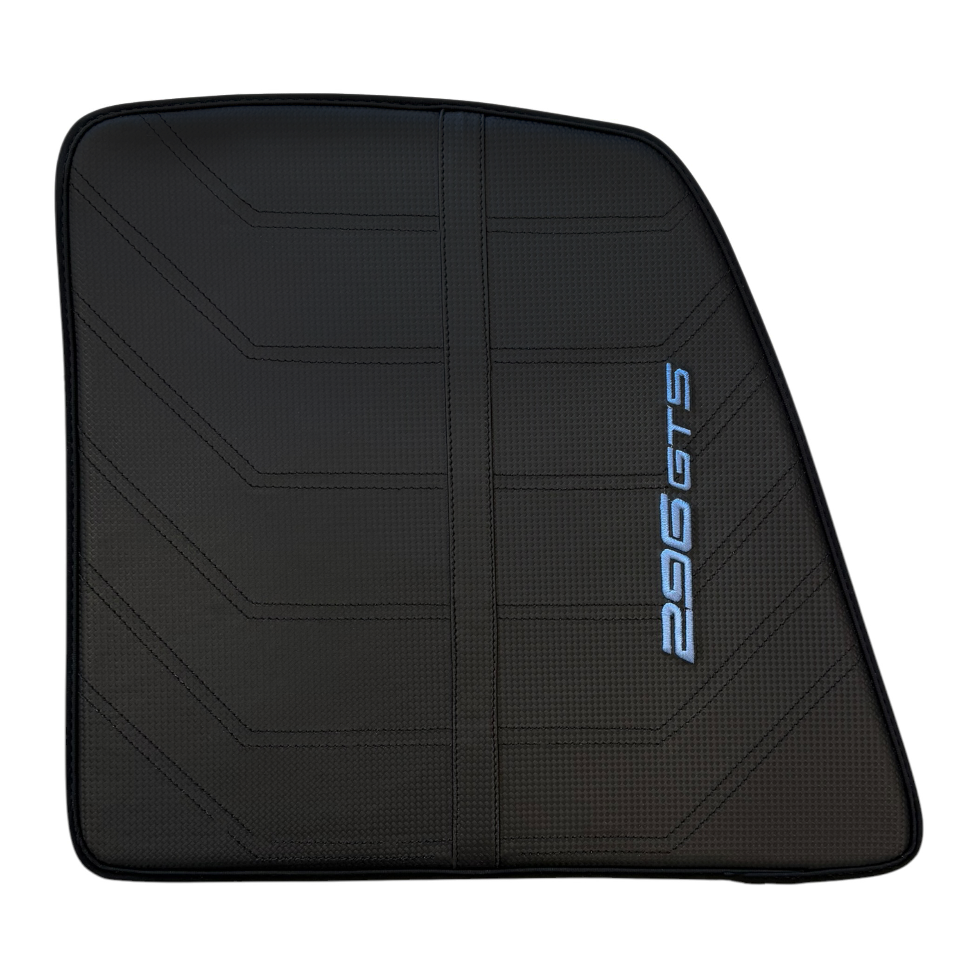 Premium Black Leather Floor Mats for Ferrari 296 GTS 2022-2024