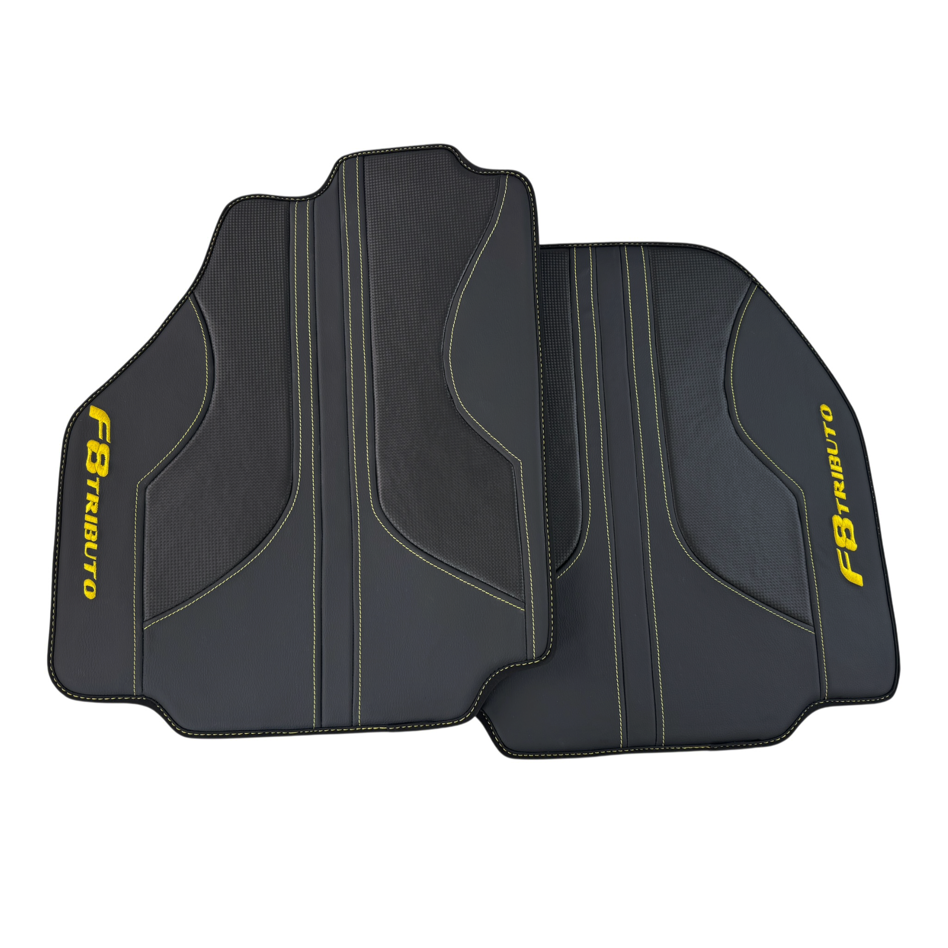 Custom Luxury Leather Floor Mats for Ferrari F8 Spider (2019-2023)