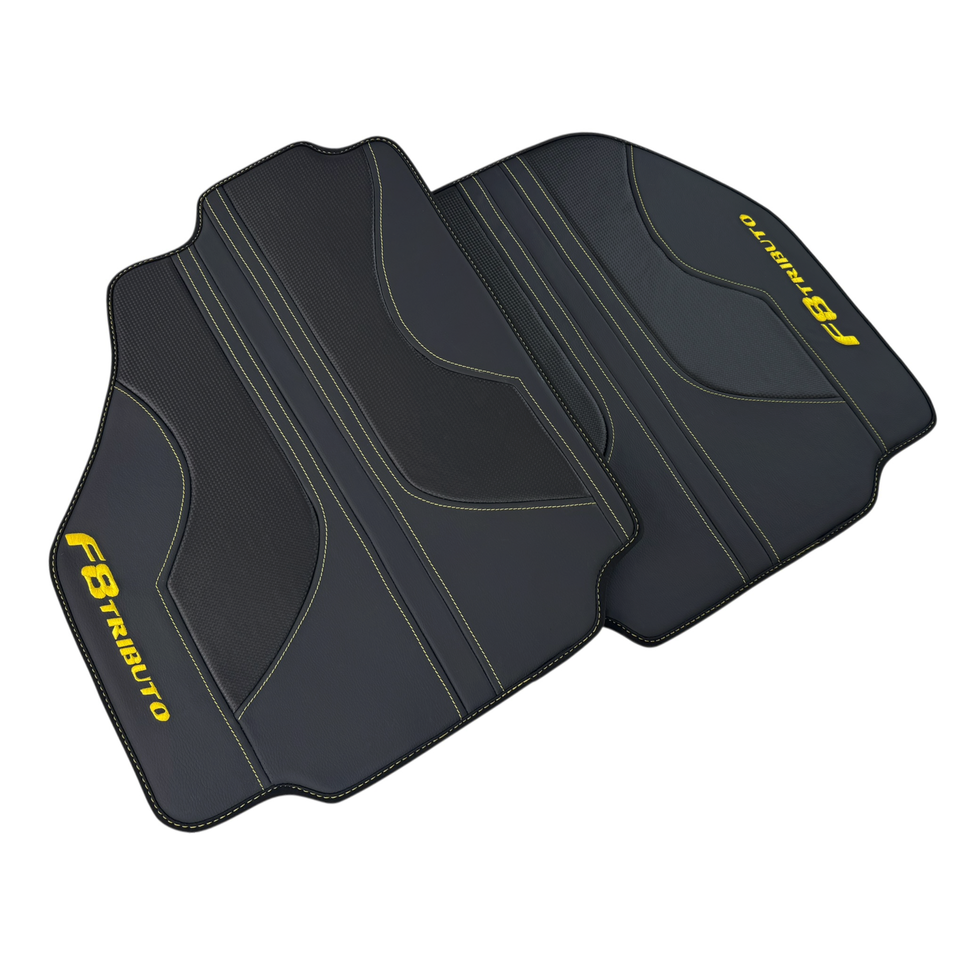 Custom Luxury Leather Floor Mats for Ferrari F8 Spider (2019-2023)