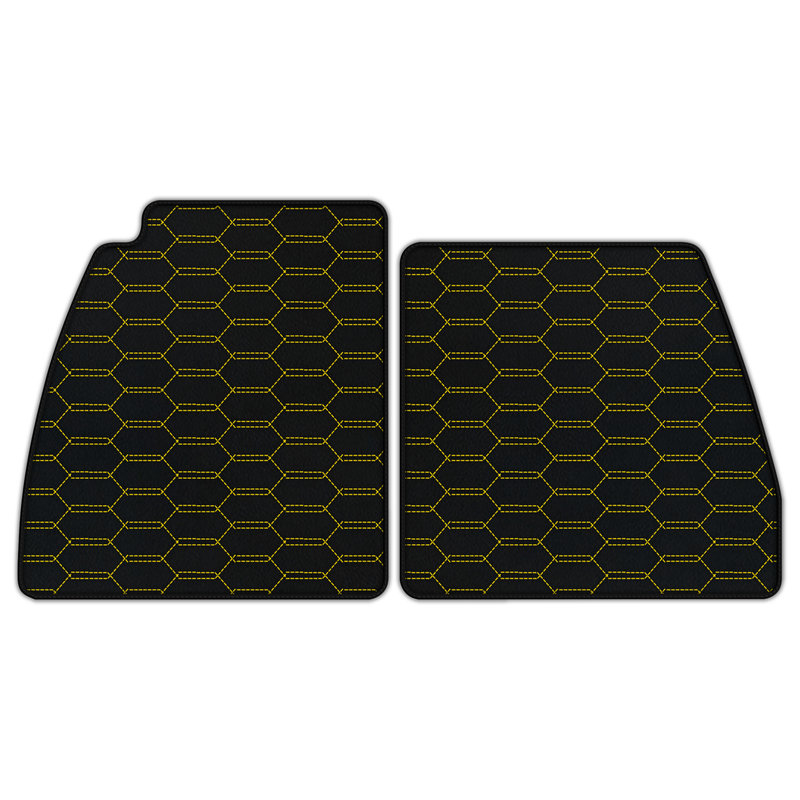 Customizable Leather Floor Mats with Interlaced Hex Pattern for Lotus Emira (2022-2025)