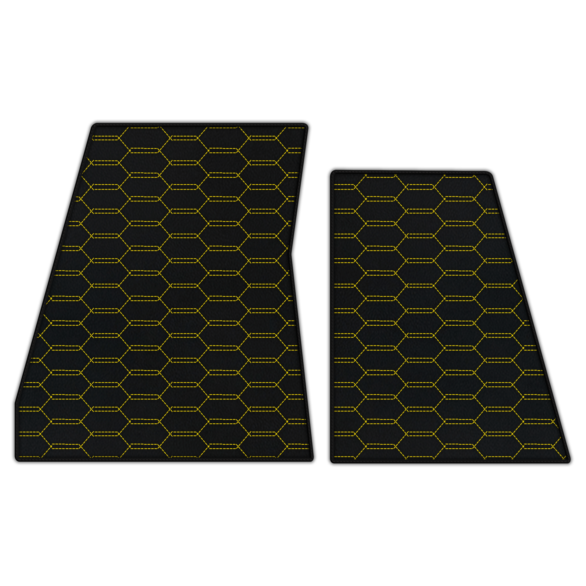 Custom Leather Floor Mats for Ferrari F80 - Hexagon Design 2025-2026