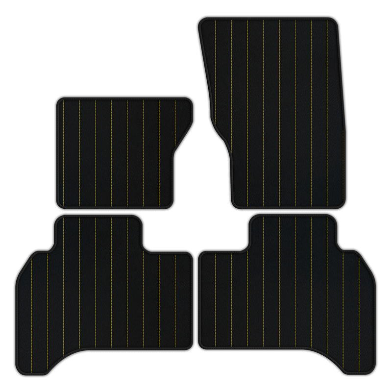 Customizable Leather Floor Mats with Line Pattern for Range Rover (2012-2022) 4-5 Seater