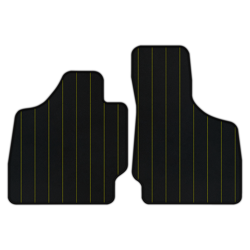 Customizable Leather Floor Mats with Line Pattern for Audi TT MK2 Coupe (2006-2014)