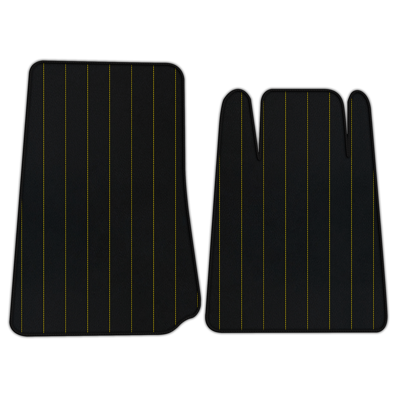 Customizable Leather Floor Mats with Line Pattern for Lamborghini Espada (1968-1978)