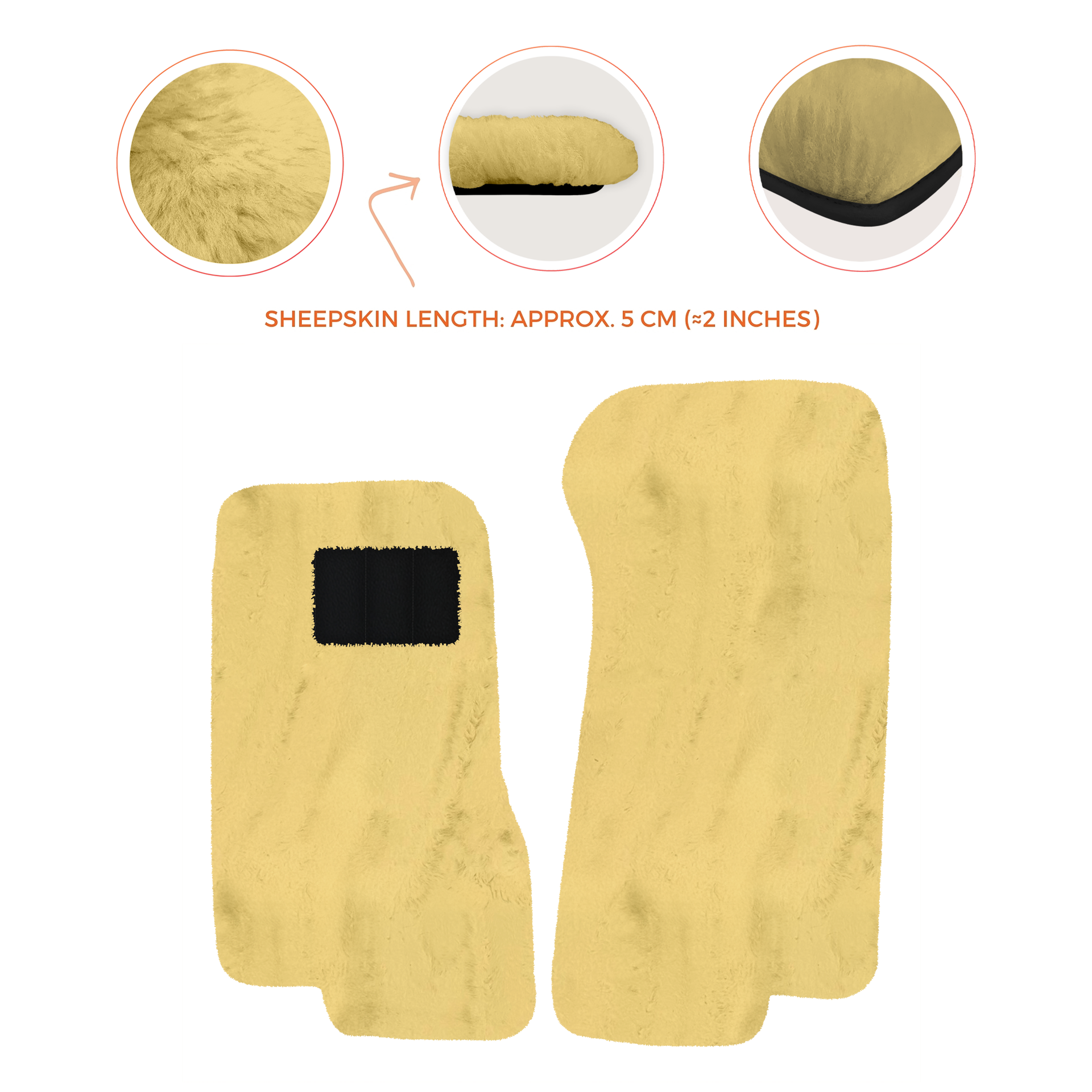 Luxury Sheepskin Floor Mats for Aston Martin V8 Coupe Special Volante (96-03)