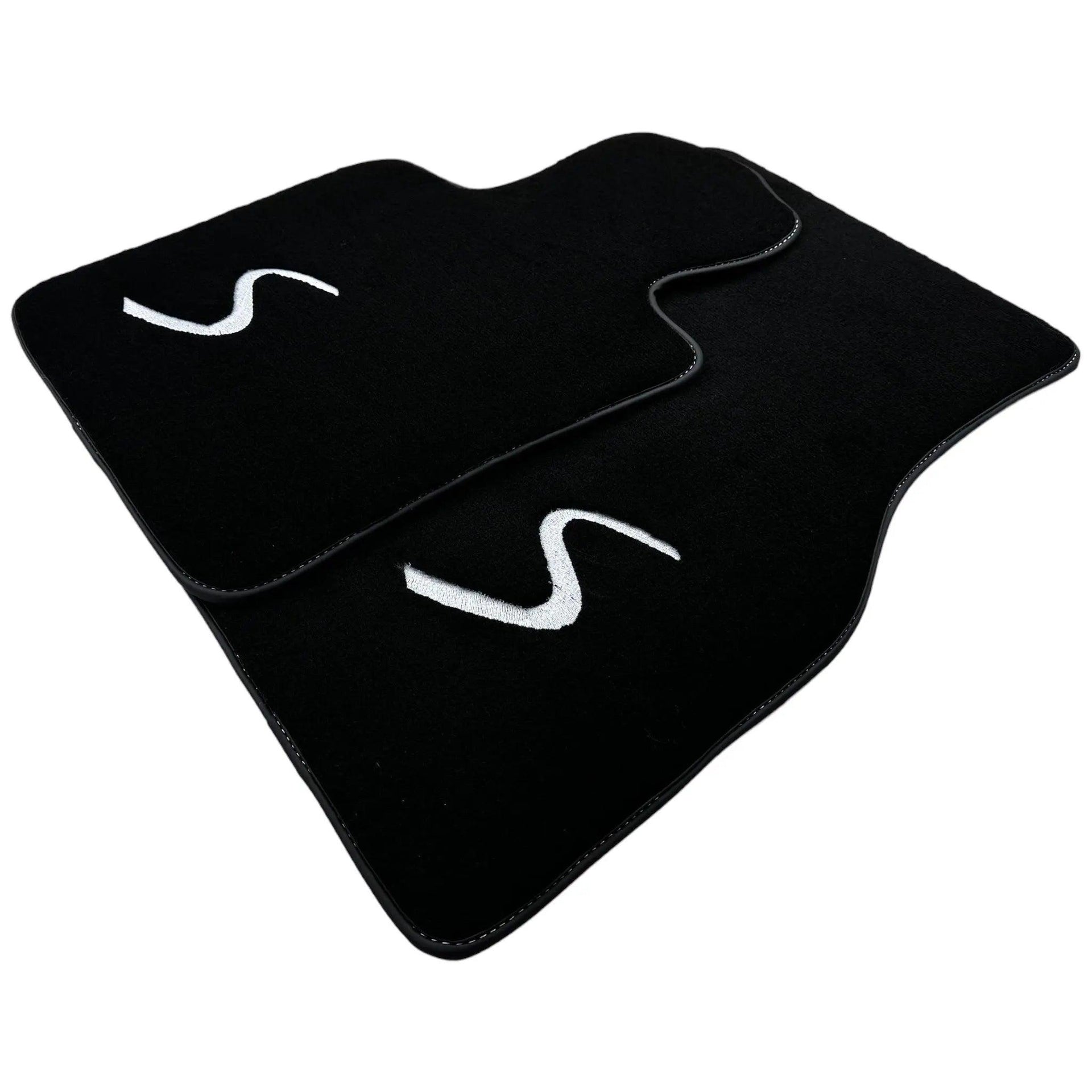 Black Floor Mats for Mini Cooper / One Electric (2020-2023) - AutoWin