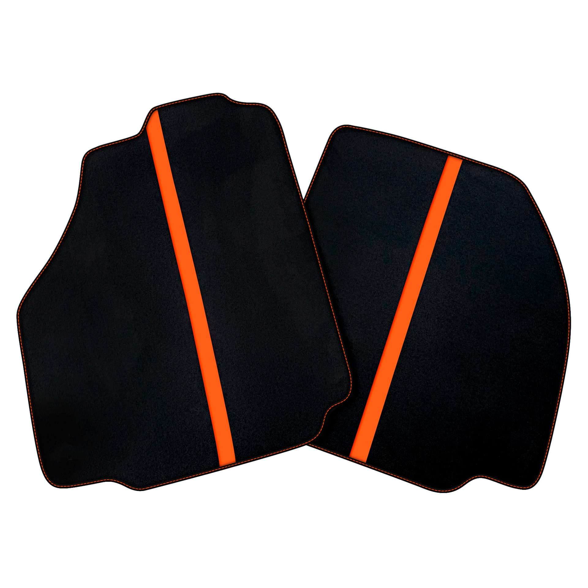 Black Car Floor Mats with Leather Line for Ferrari 488 Spider (2016-2022) | Various Colors