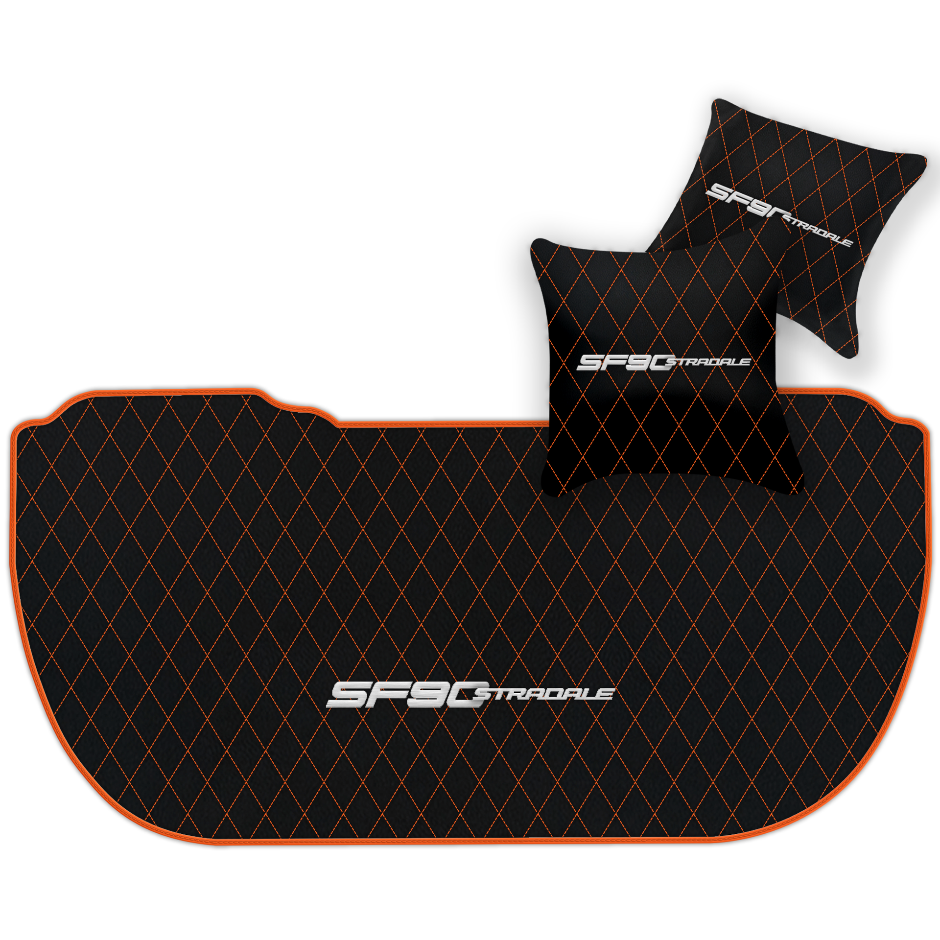 Premium Black Leather Floor Mats for Ferrari 360 (1999-2005)