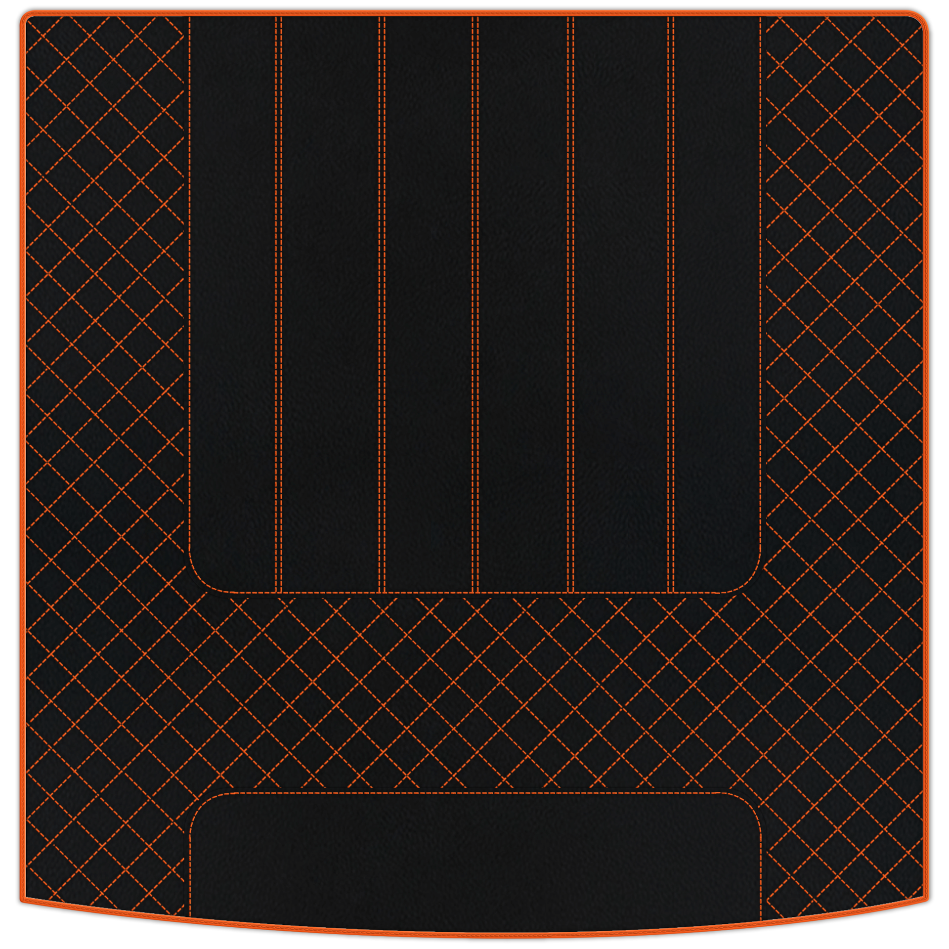 Customizable Leather Floor Mats with Double Diamond Pattern for Bentley Mulsanne (2010-2020) - AutoWin