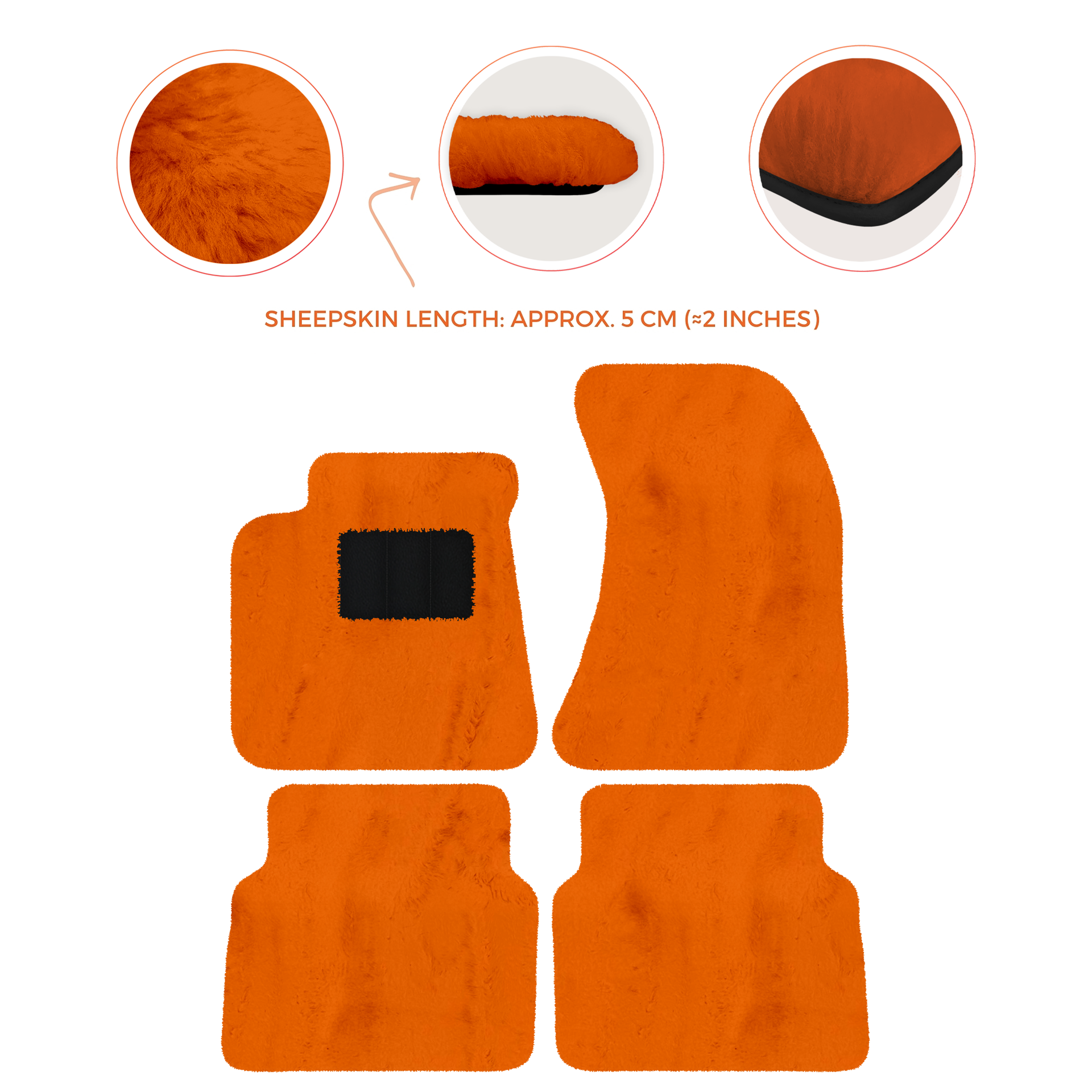 Luxury Sheepskin Floor Mats for Rolls-Royce Wraith (2013-2023)