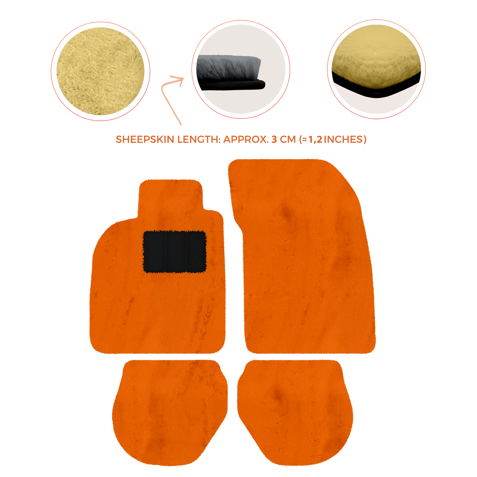 Customizable Leather Floor Mats with Hex Pattern for Porsche 911 - 993 (1994-1998) - AutoWin