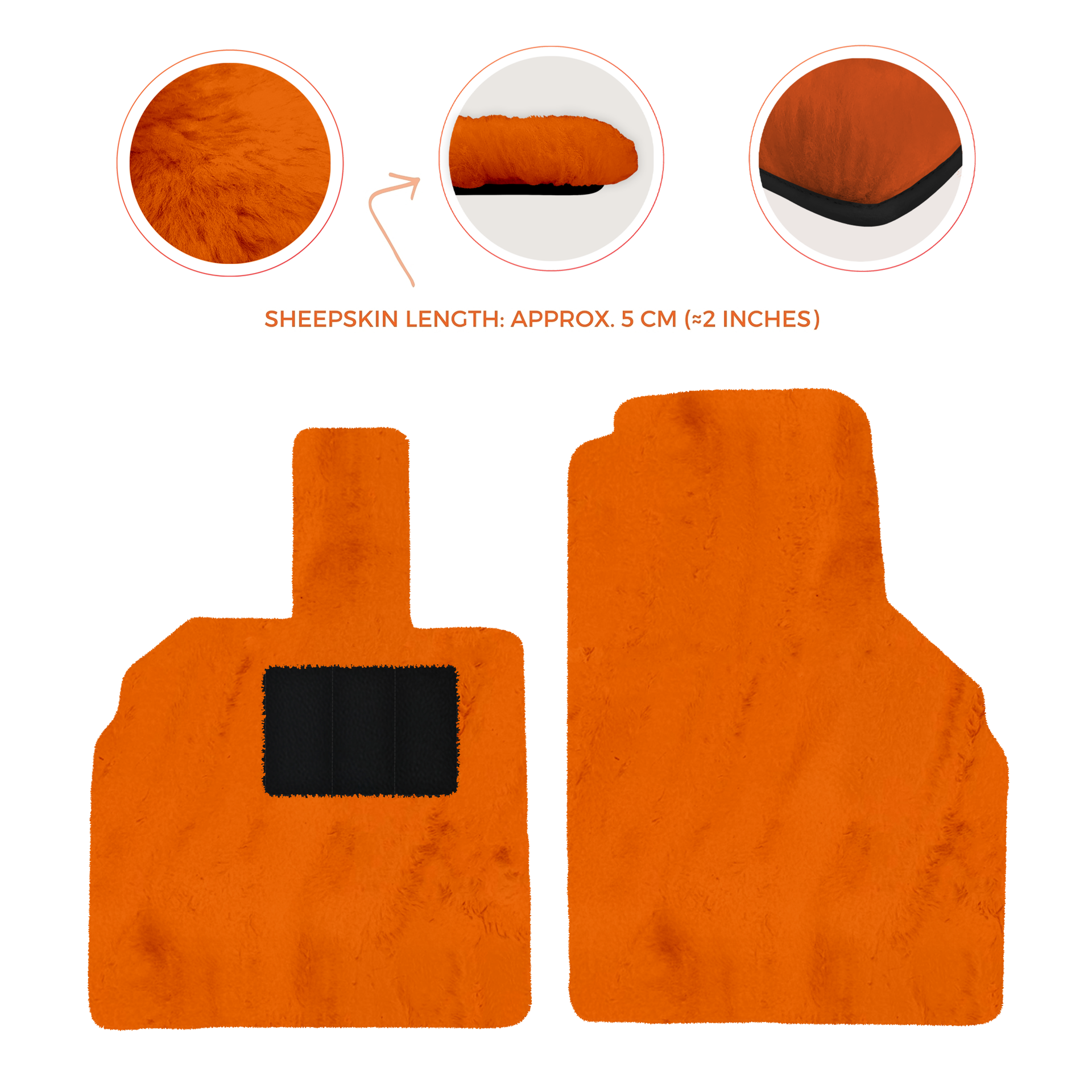 Luxury Sheepskin Floor Mats for Lamborghini Urus (2018-2026)