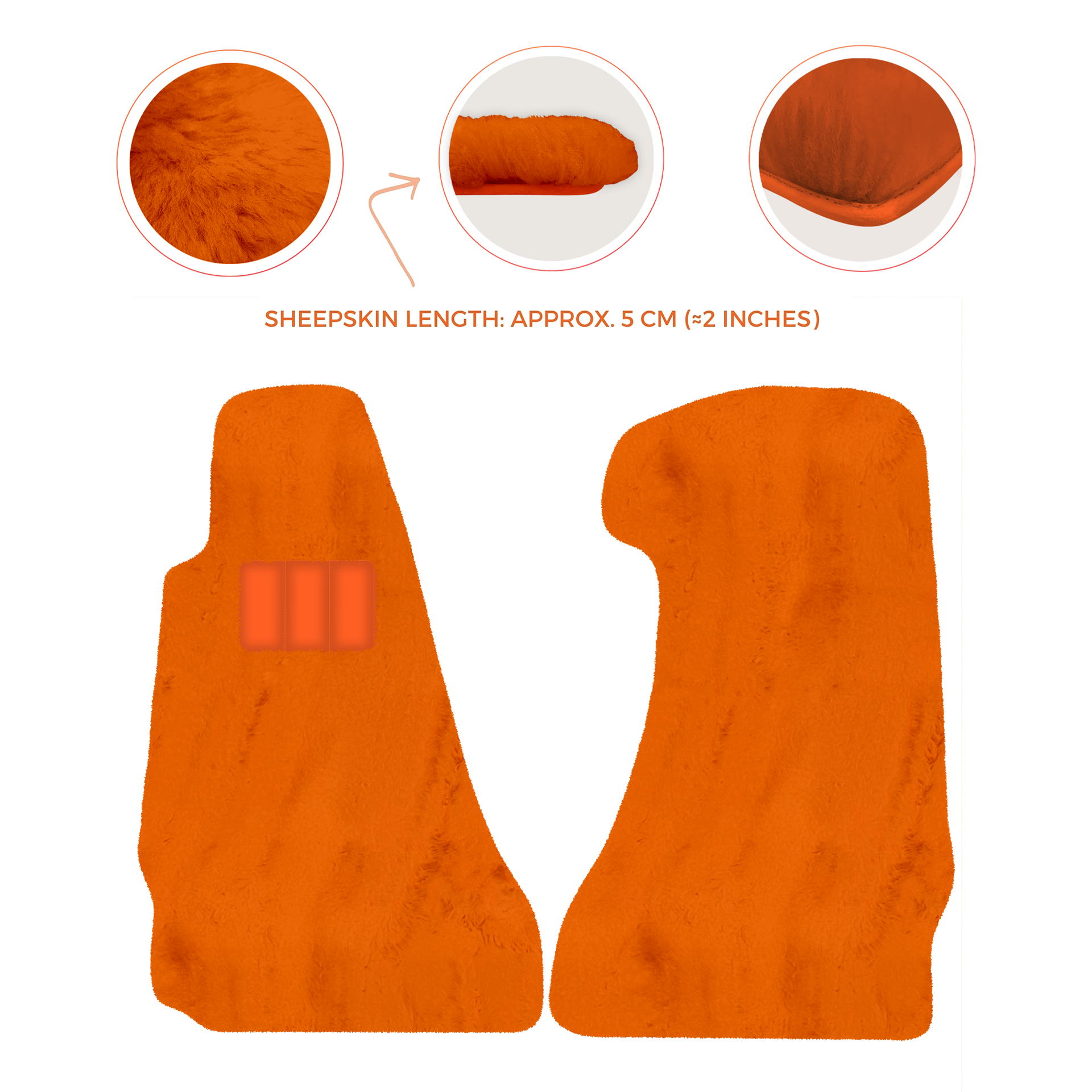 Premium Sheepskin Floor Mats for Aston Martin V8 Vantage (2006-2017)