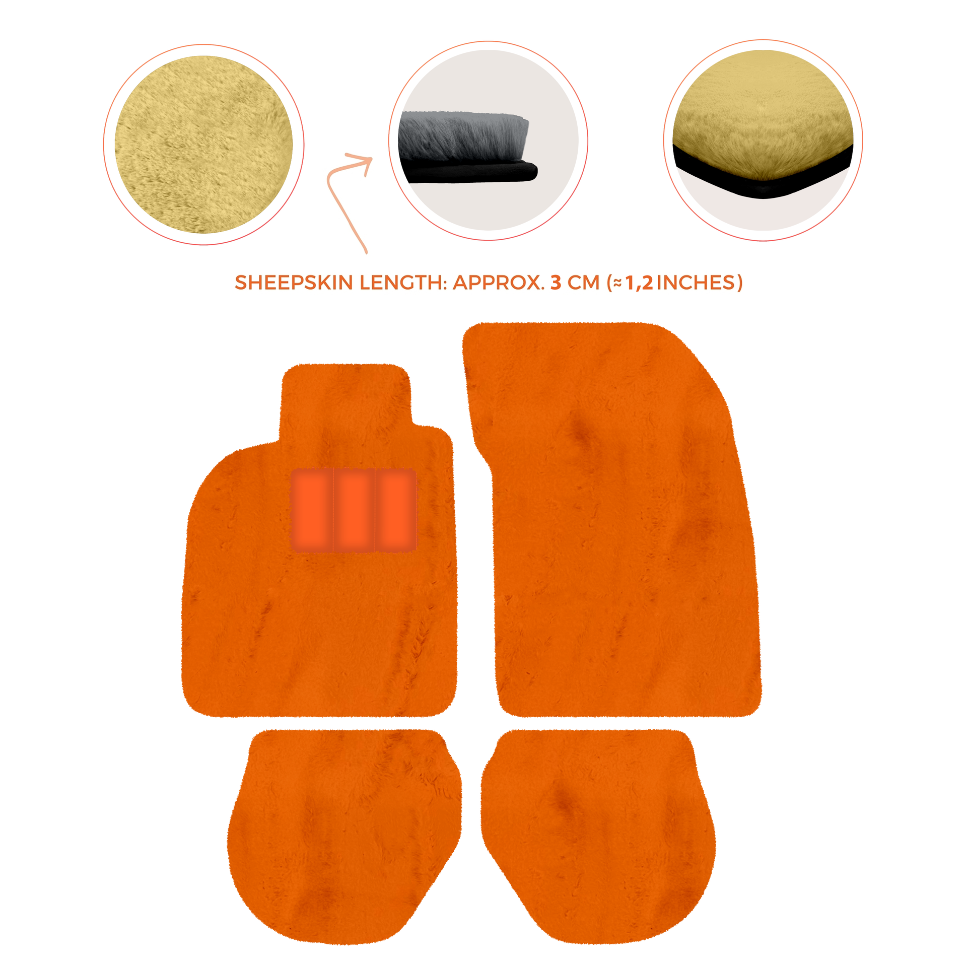 Customizable Leather Floor Mats with Hex Pattern for Porsche 911 - 993 (1994-1998) - AutoWin