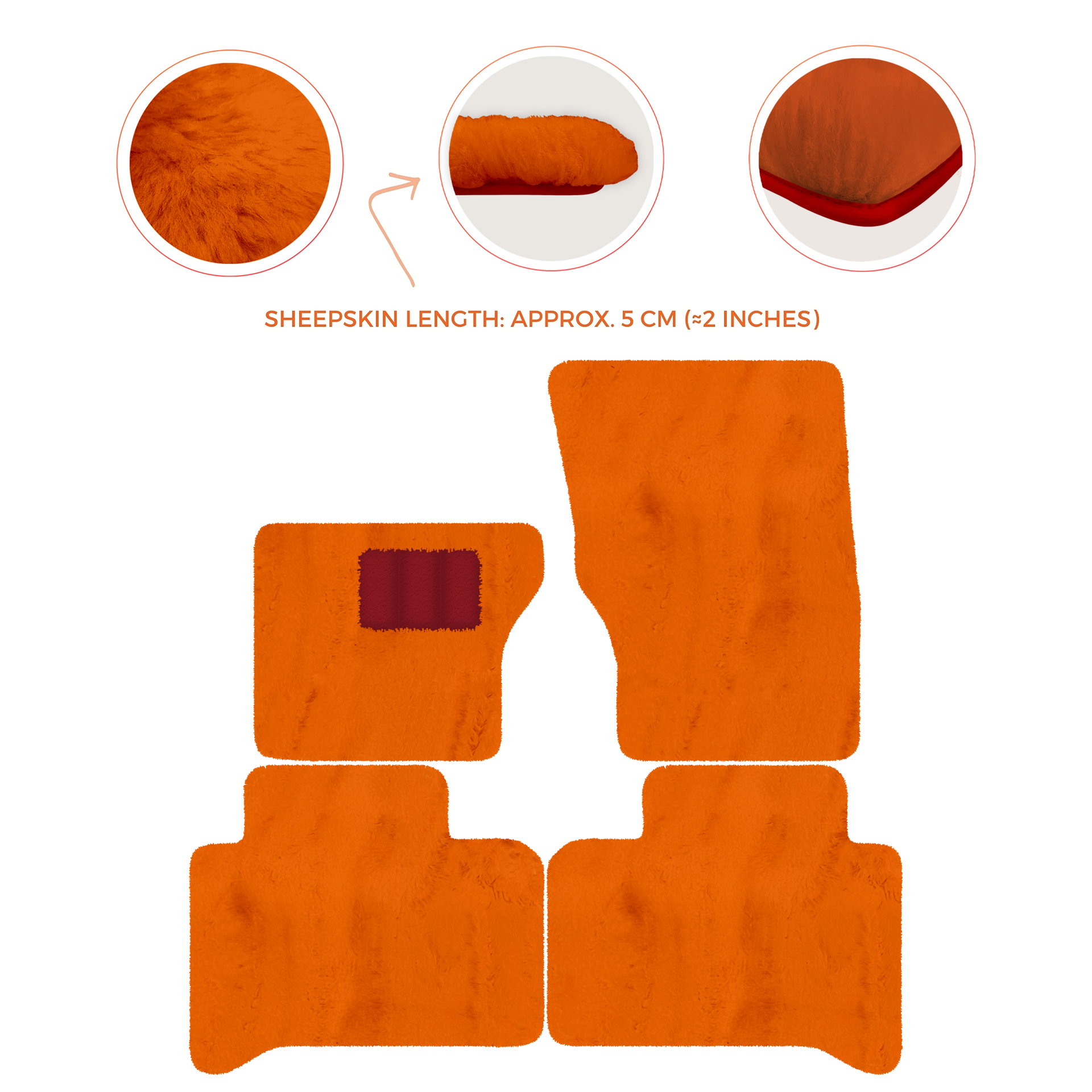 Premium Sheepskin Floor Mats for Range Rover Vehicles (2012-2022)