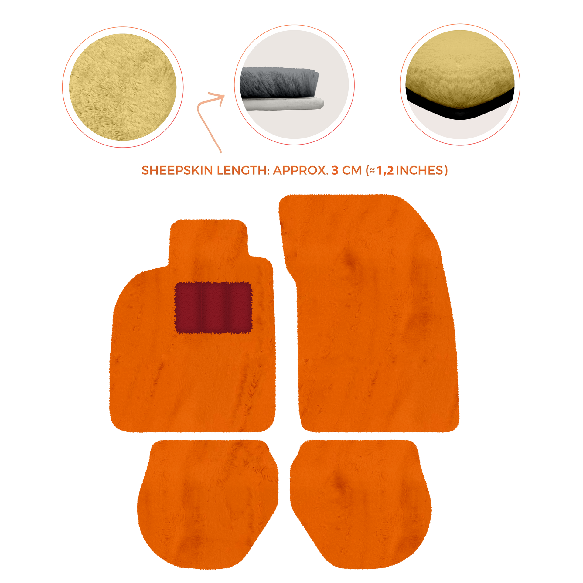 Customizable Leather Floor Mats with Hex Pattern for Porsche 911 - 993 (1994-1998) - AutoWin