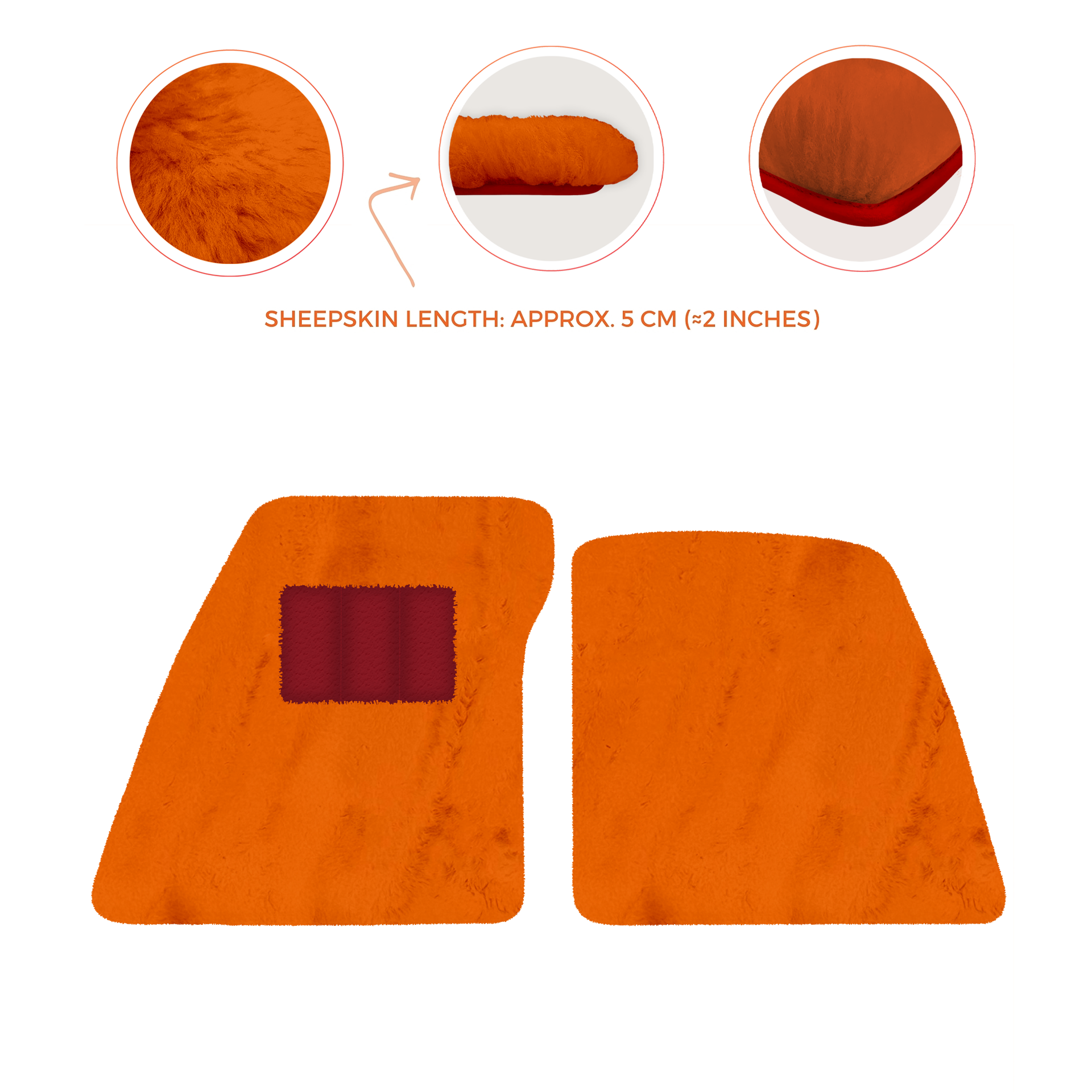 Premium Sheepskin Floor Mats for Ferrari 296 GTS (2022-2025)