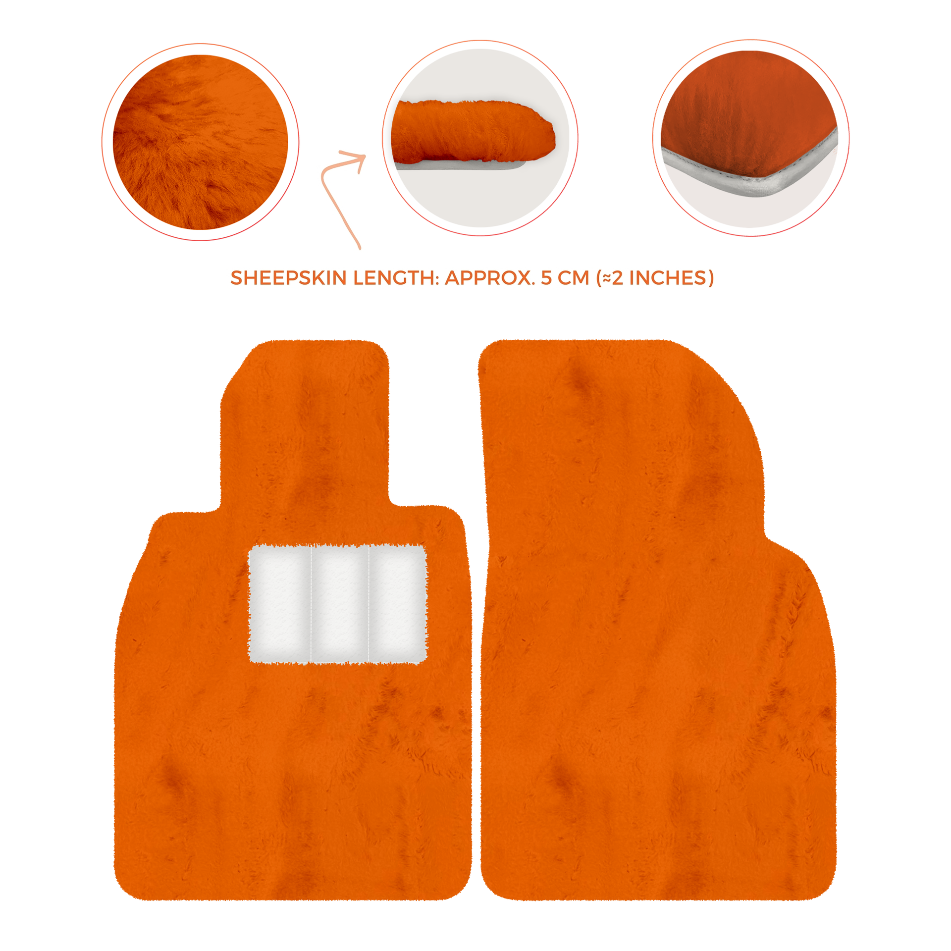 Deluxe Luxury Sheepskin Floor Mats for Porsche 911 SC (1978-1984)