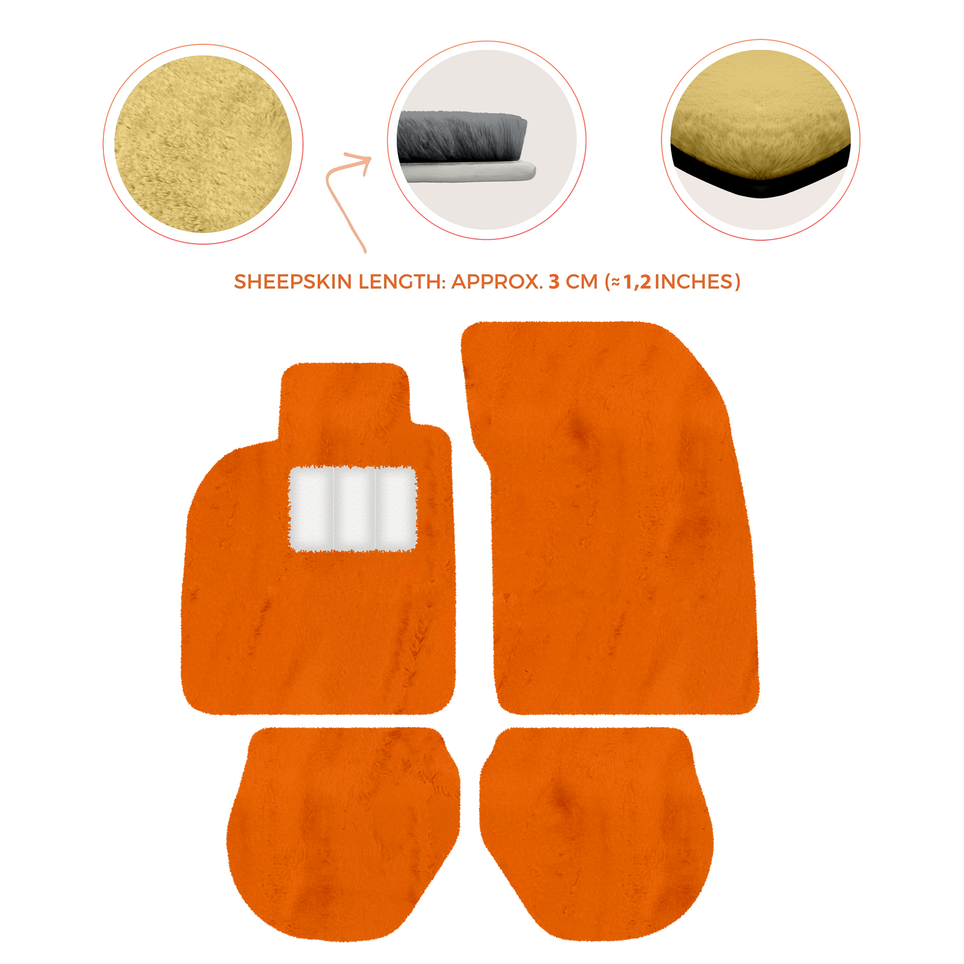 Customizable Leather Floor Mats with Hex Pattern for Porsche 911 - 993 (1994-1998) - AutoWin