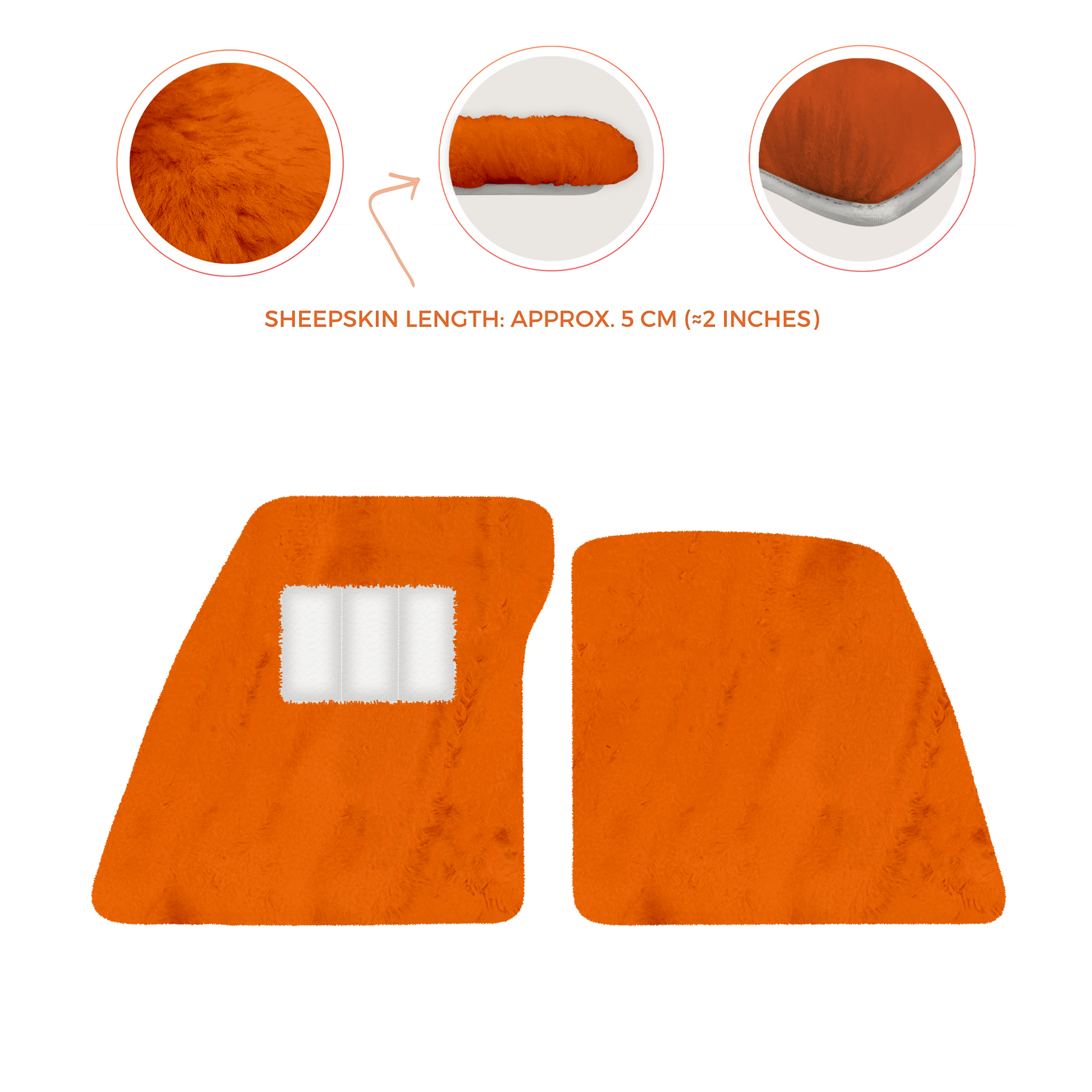 Premium Sheepskin Floor Mats for Ferrari 296 GTS (2022-2025)