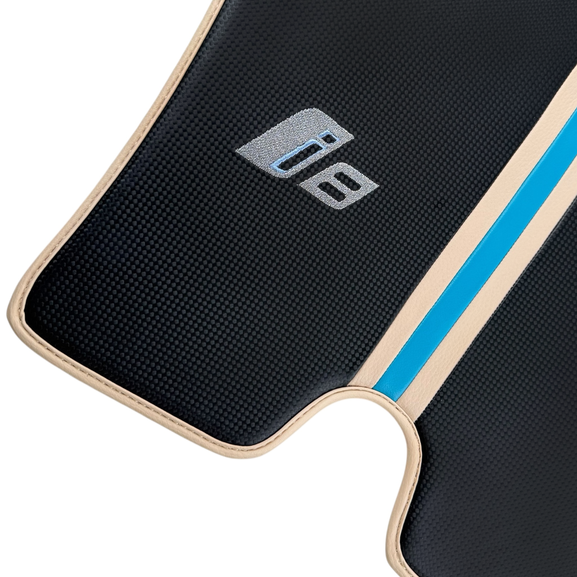 سجاد سيارات جلدية قابلة للتخصيص بنمط سداسي لسيارة بي إم دبليو i8 Series l12 I15 - AutoWin