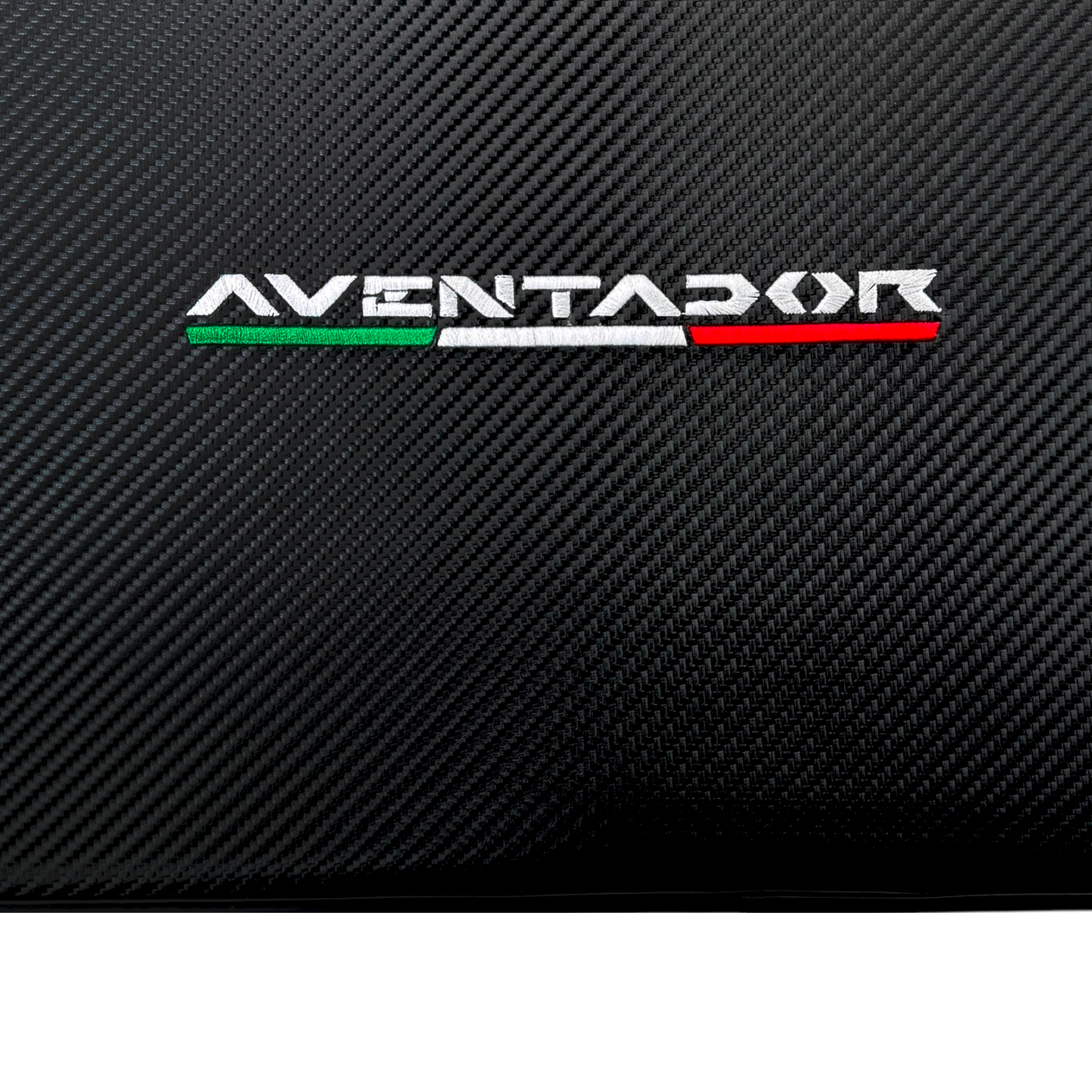 Black Carbon Fiber Floor Mats for Lamborghini Aventador