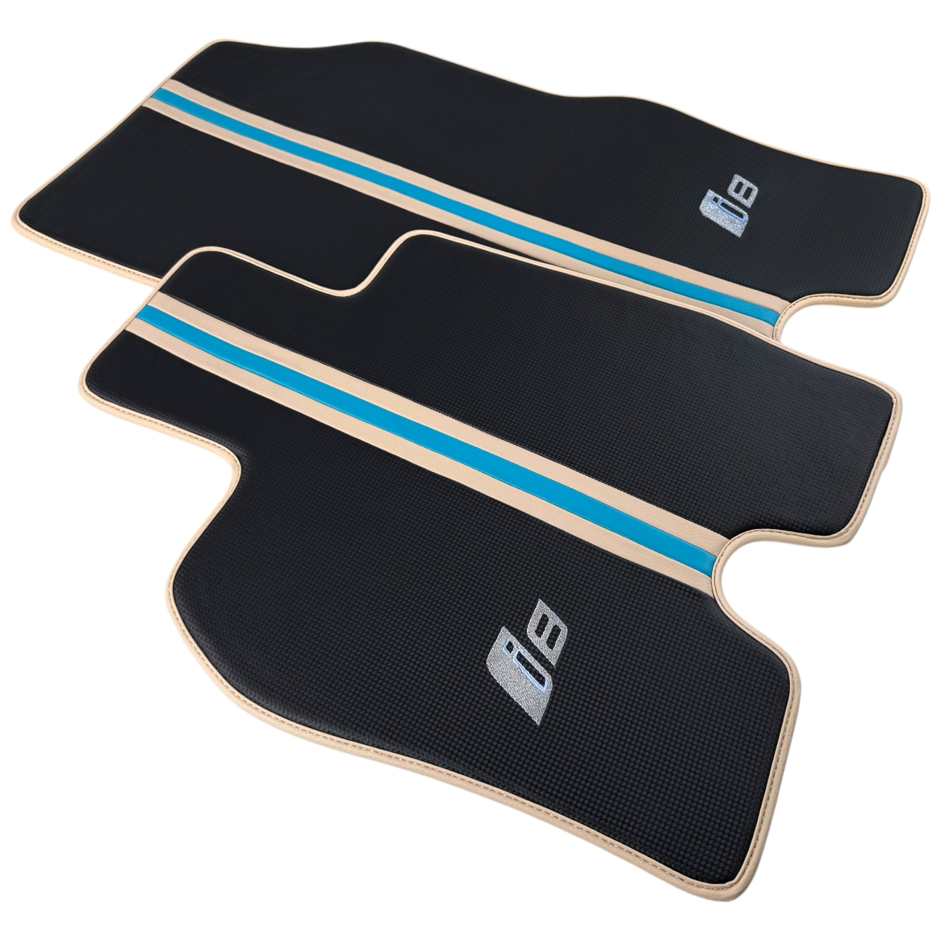 سجاد سيارات جلدية قابلة للتخصيص بنمط سداسي لسيارة بي إم دبليو i8 Series l12 I15 - AutoWin