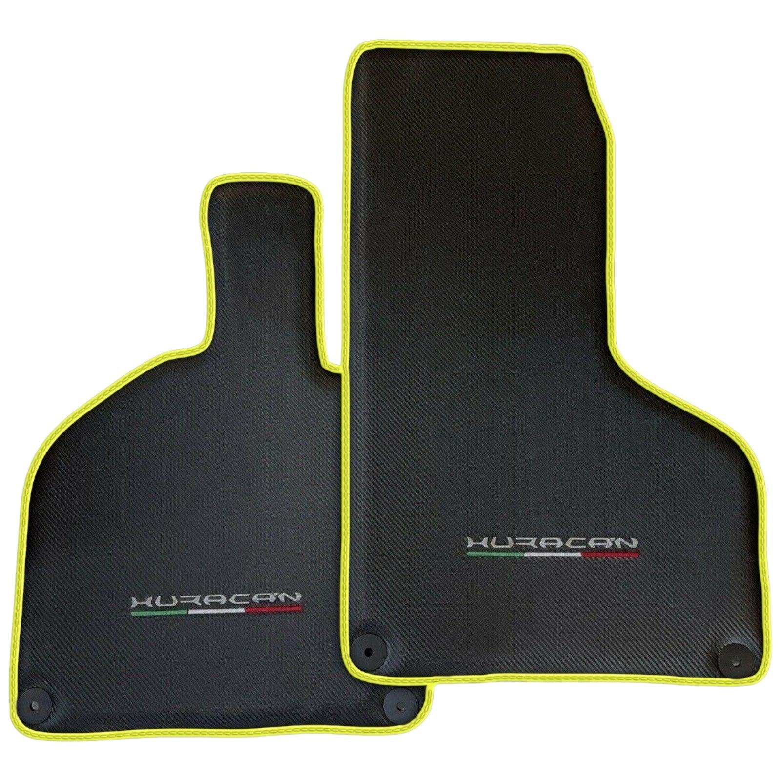 Carbon Fiber Floor Mats for Lamborghini Huracan | Various Trim Colors