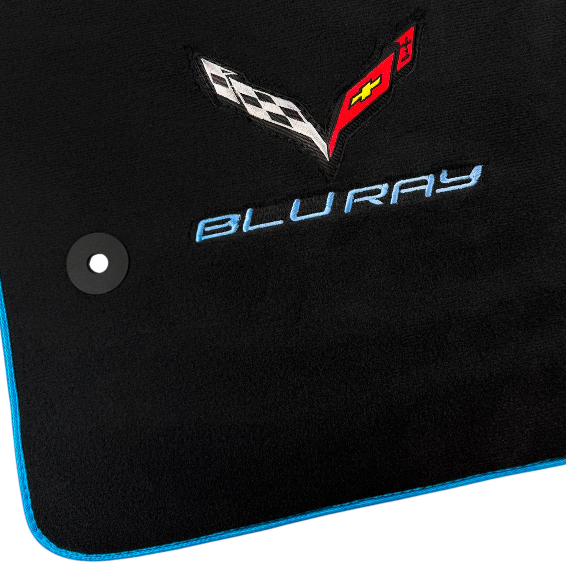 Black Floor Mats for Chevrolet Corvette C8 (2020-2024)