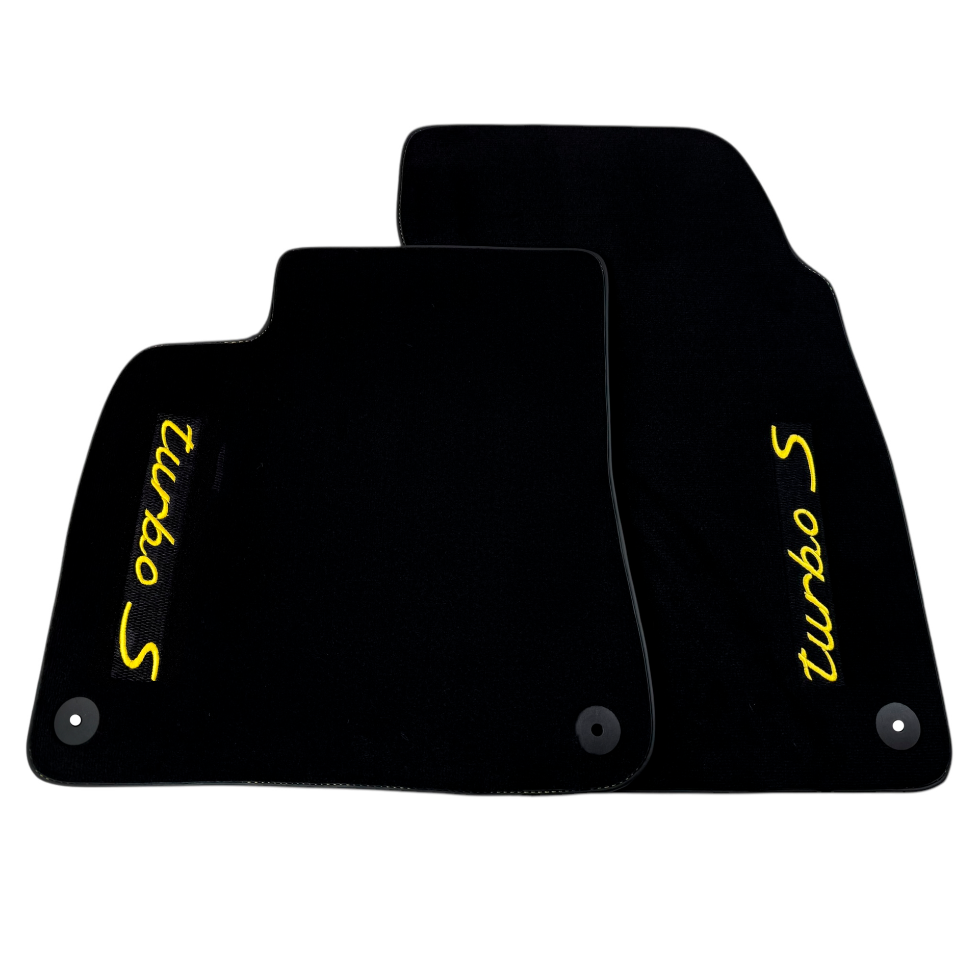 Black Floor Mats for Porsche Cayenne (2018-2023) Turbo S