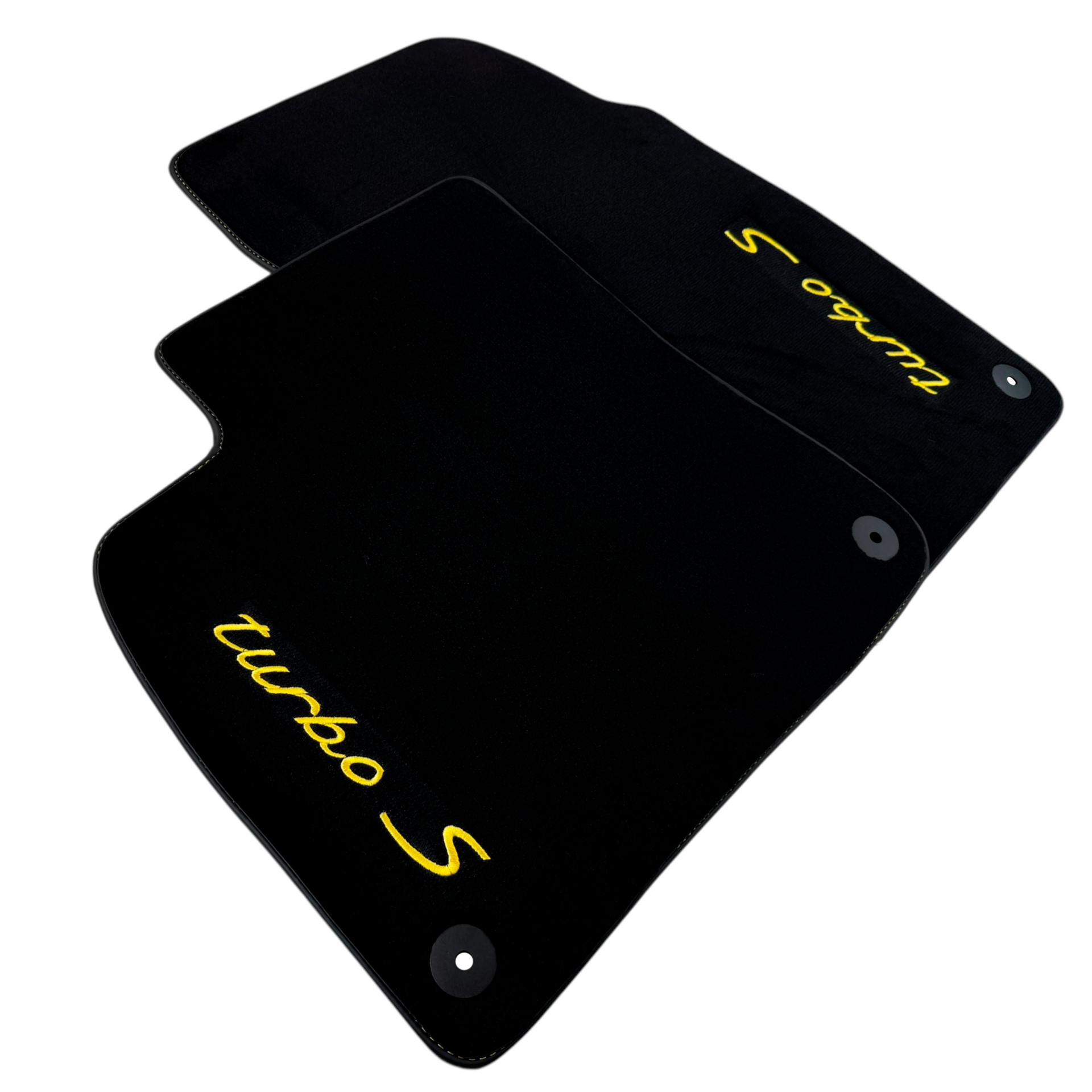 Black Floor Mats for Porsche Cayenne (2018-2023) Turbo S