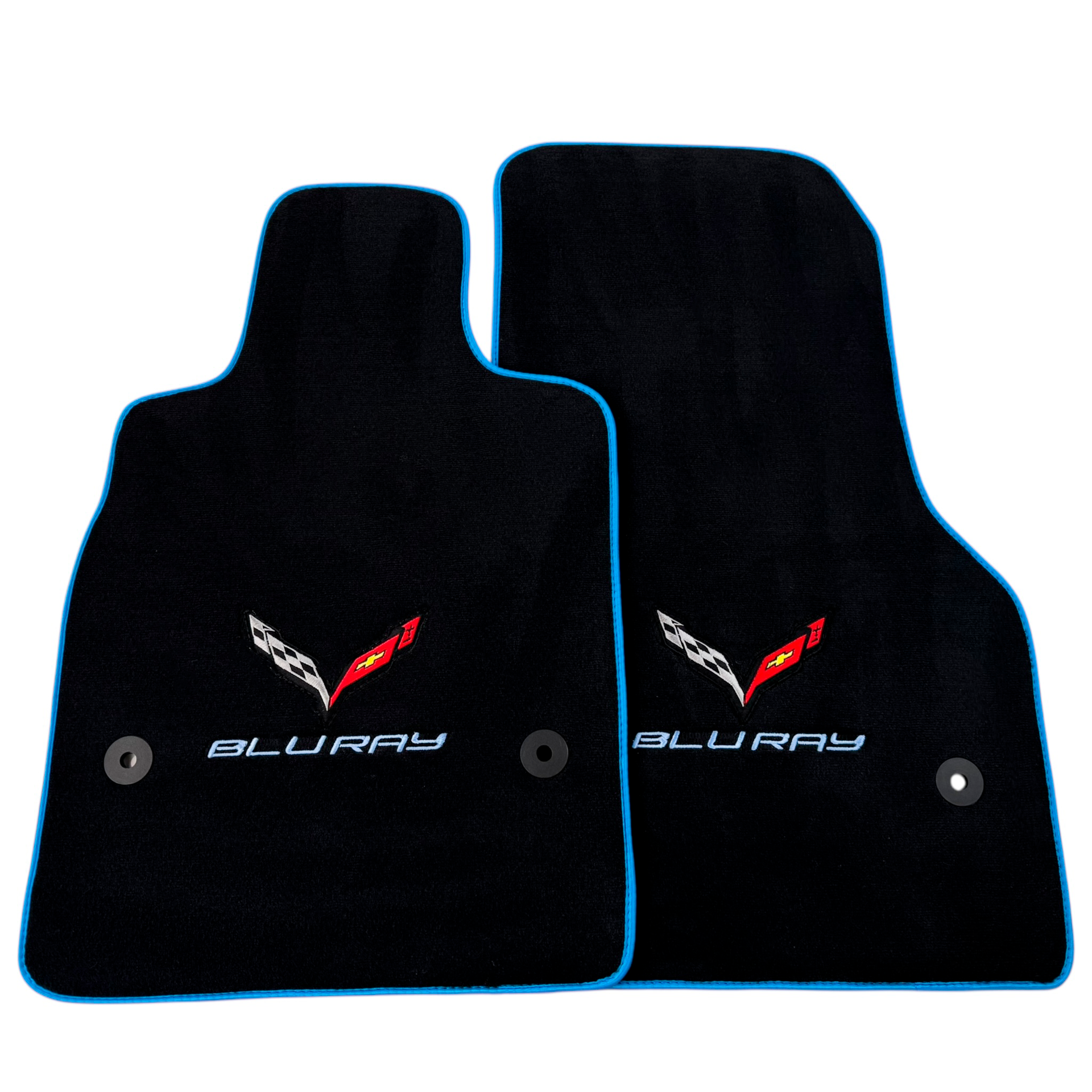 Black Floor Mats for Chevrolet Corvette C8 (2020-2024)