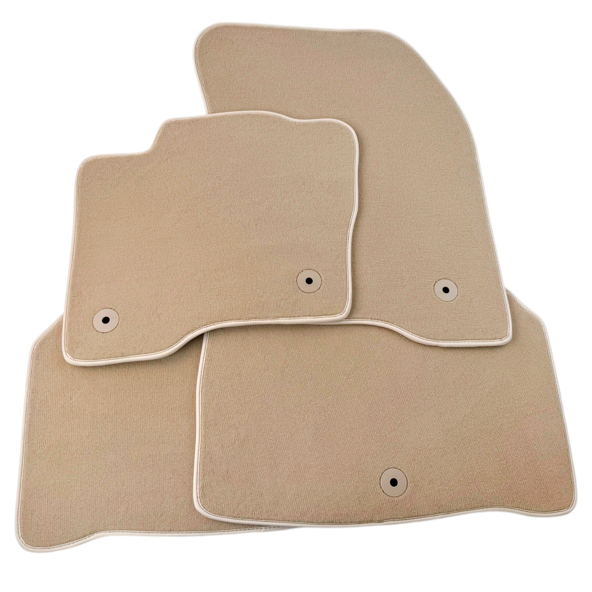 Beige Floor Mats for Lincoln MKX (2015-2018) SUV by AutoWin