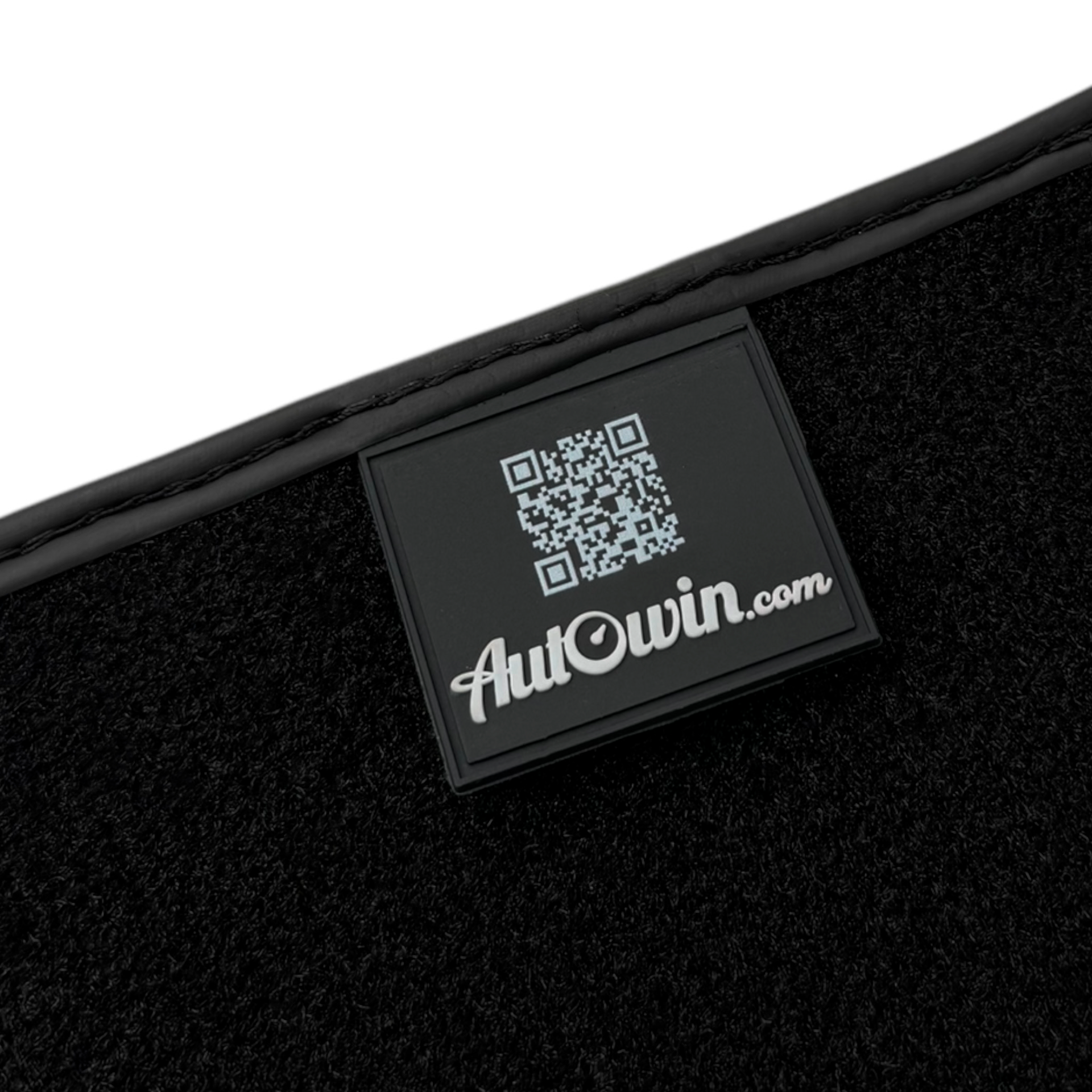 Black Floor Mats for Ferrari 296 GTS (2022-2024) with Leather | Red Logo