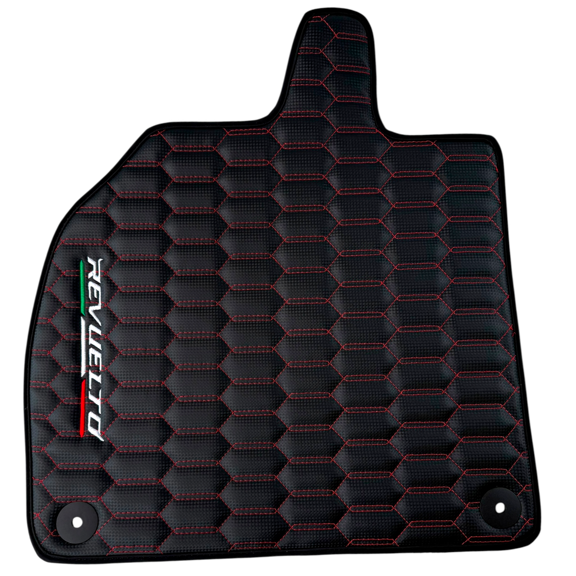 Carbon Fiber Black Floor Mats for Lamborghini Revuelto 2024-2025