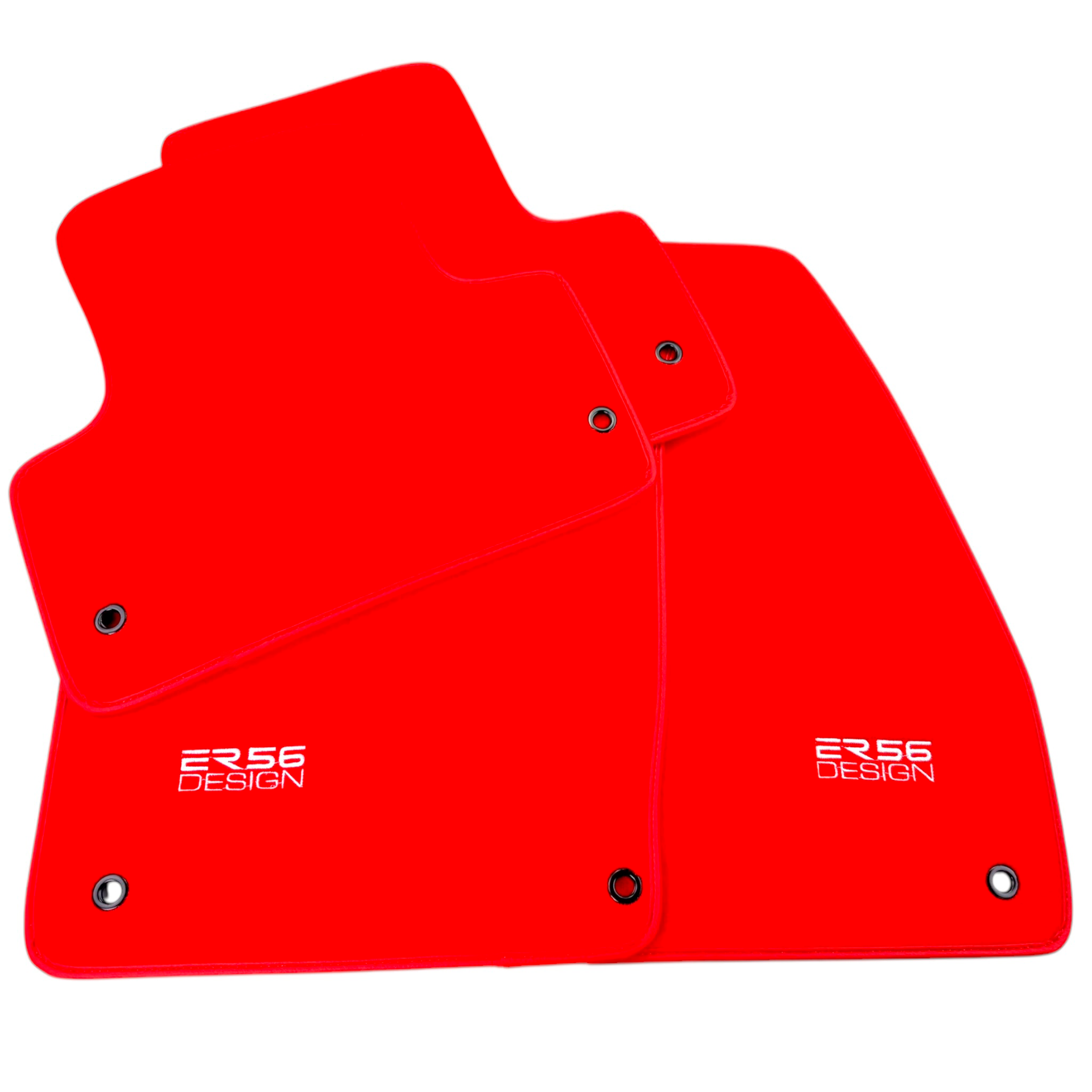 Red Floor Mats for Chevrolet Matiz Hatchback (2011-2013) by ER56 Design