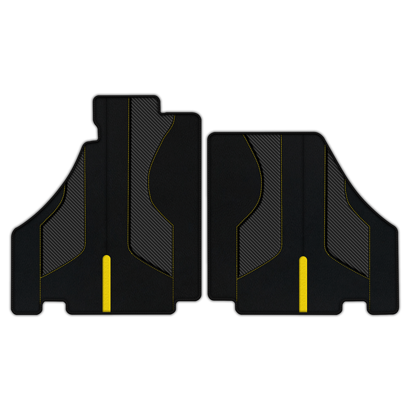 Customizable Leather Floor Mats with AW35 Pattern for Ferrari 360 (1999-2005)