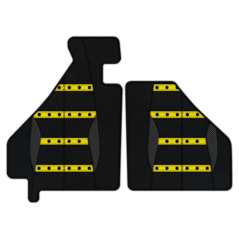 Customizable Leather Floor Mats with AW22 Pattern for Ferrari F355 (1994-1999)