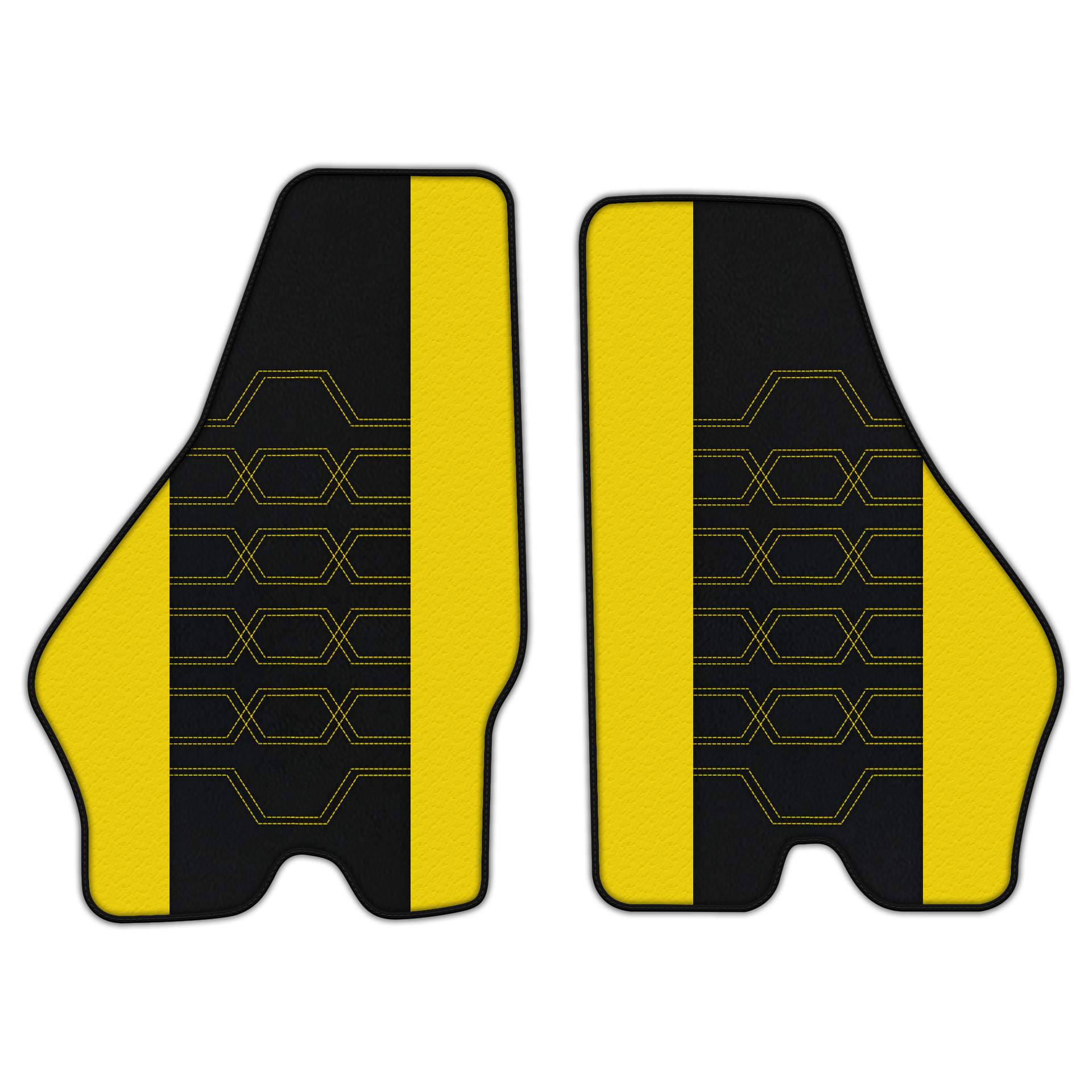 Customizable Leather Floor Mats with AW19 Pattern for Lamborghini Jalpa (1981-1988) - AutoWin