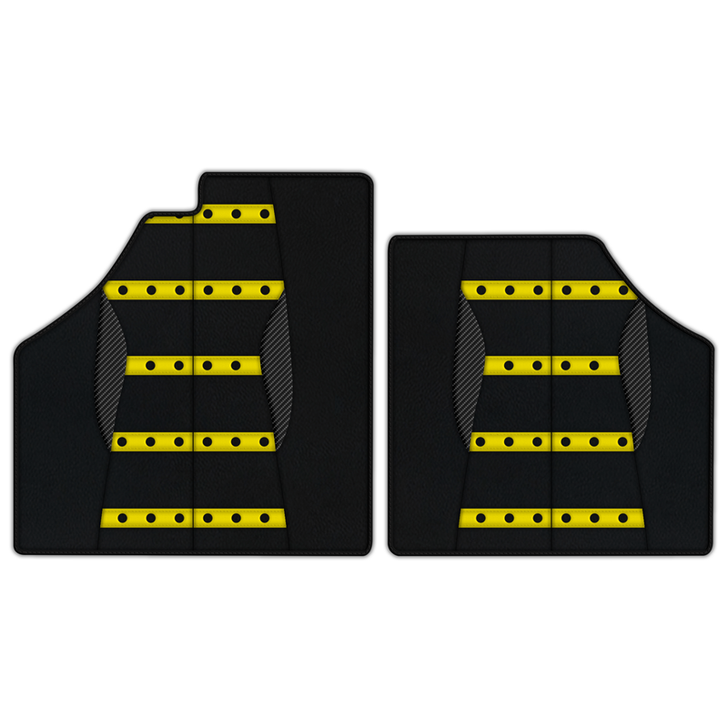 Customizable Leather Floor Mats with AW22 Pattern for Ferrari Enzo (2002-2004)