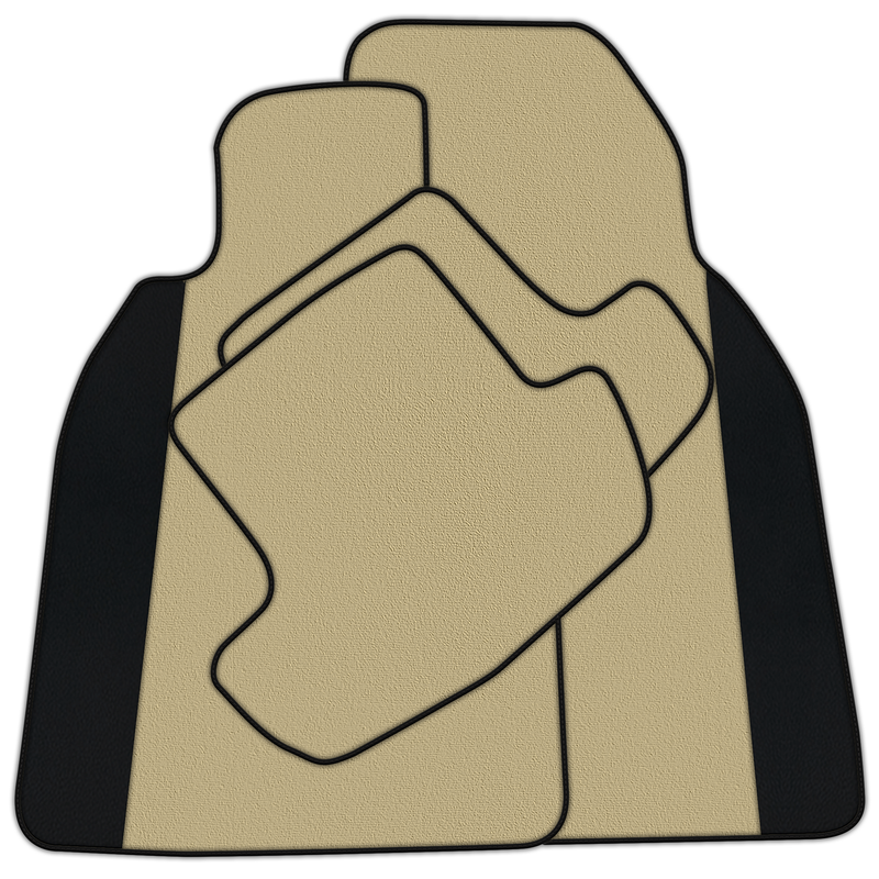 Customizable Floor Mats From Carpet With Leather for Porsche Macan (2014-2023)