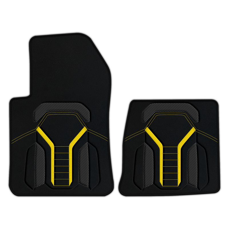 Customizable Leather Floor Mats with AW47 Pattern for Ferrari 599 Coupe (2006-2012)